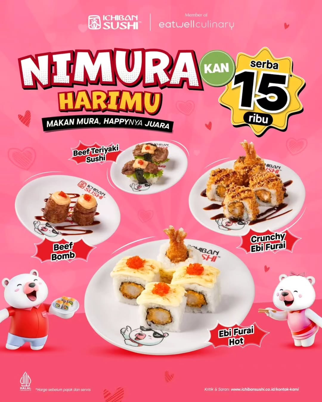 Promo Ichiban Sushi Nimura Harimu Serba Rp 15.000 - Image 2