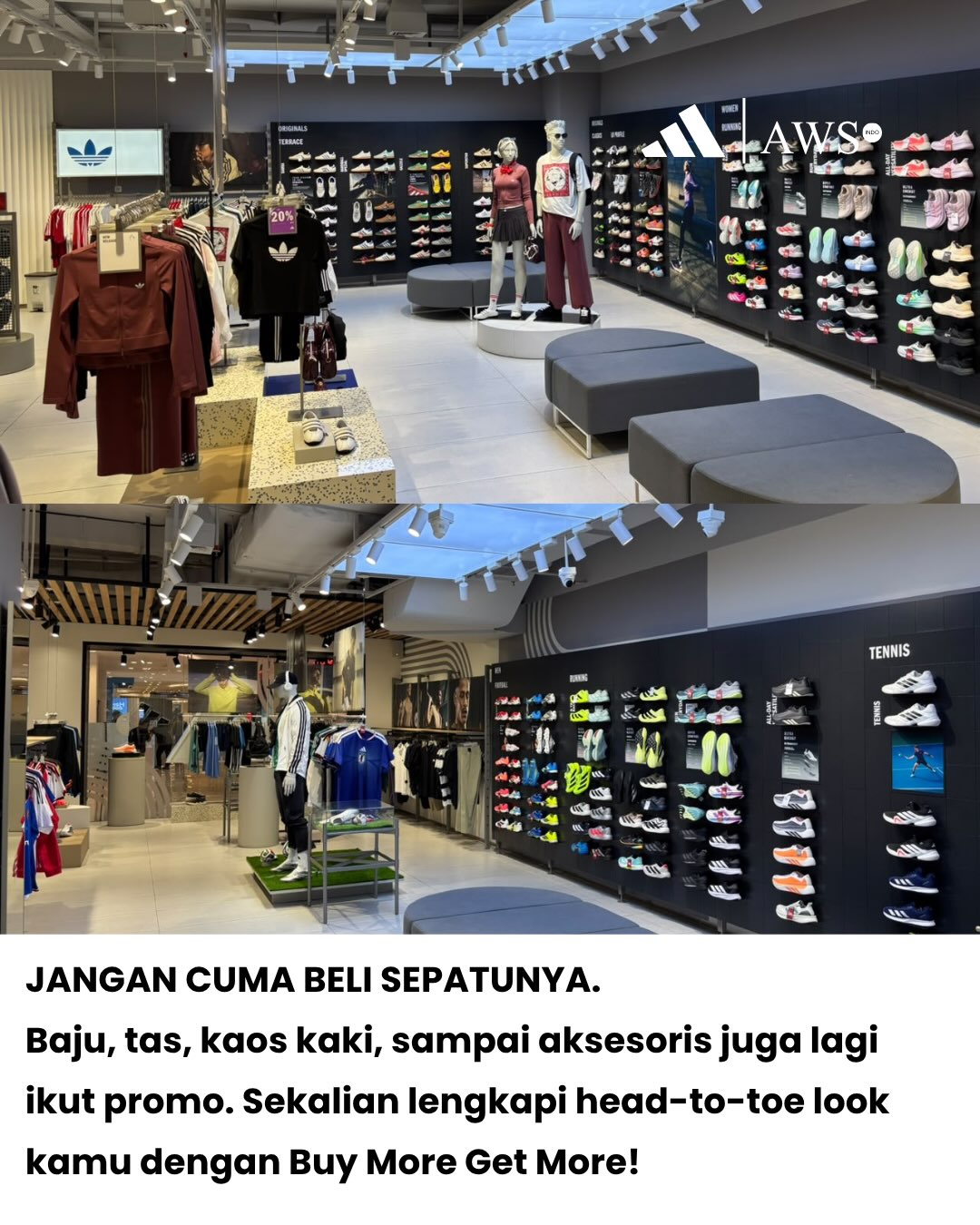 Promo Buy More Get More adidas di Agora & Lippo Mall, 14–20 September 2026 - Image 2
