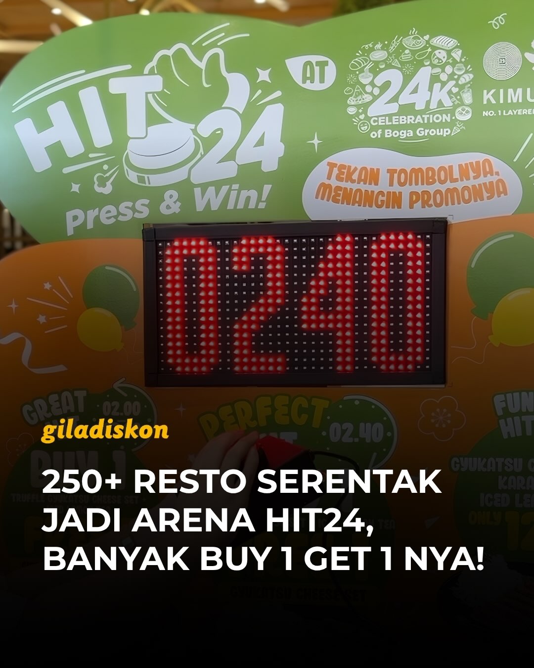 Main di BOGA Anniversary ke-24, Dapat Reward Makan di Seluruh Resto BOGA! - Image 1