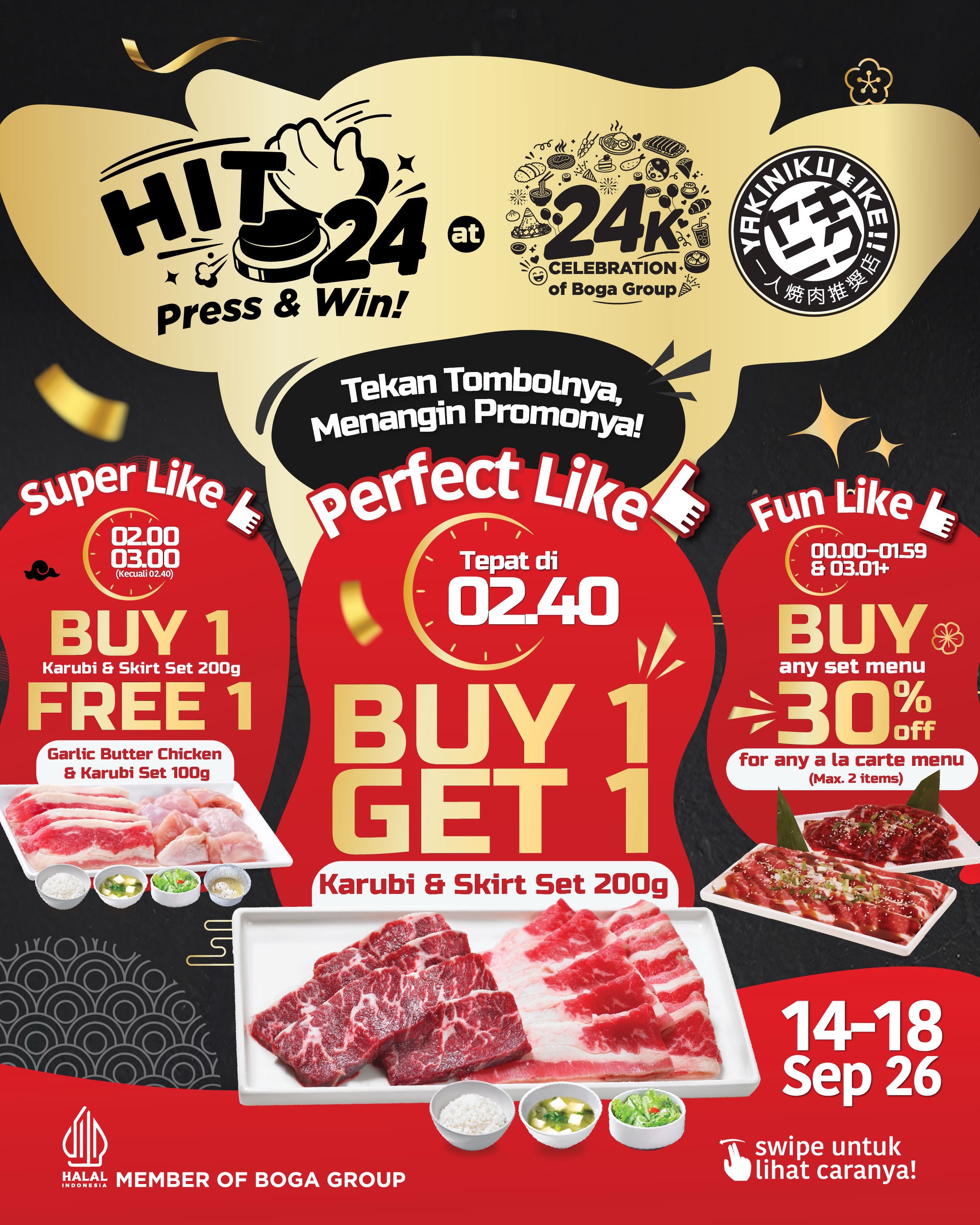 Main di BOGA Anniversary ke-24, Dapat Reward Makan di Seluruh Resto BOGA! - Image 5
