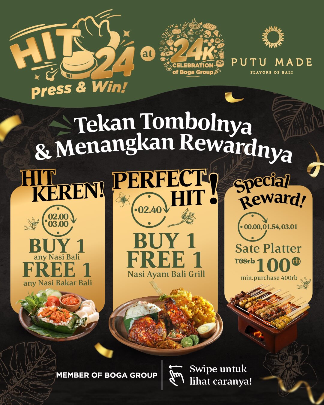 Main di BOGA Anniversary ke-24, Dapat Reward Makan di Seluruh Resto BOGA! - Image 6