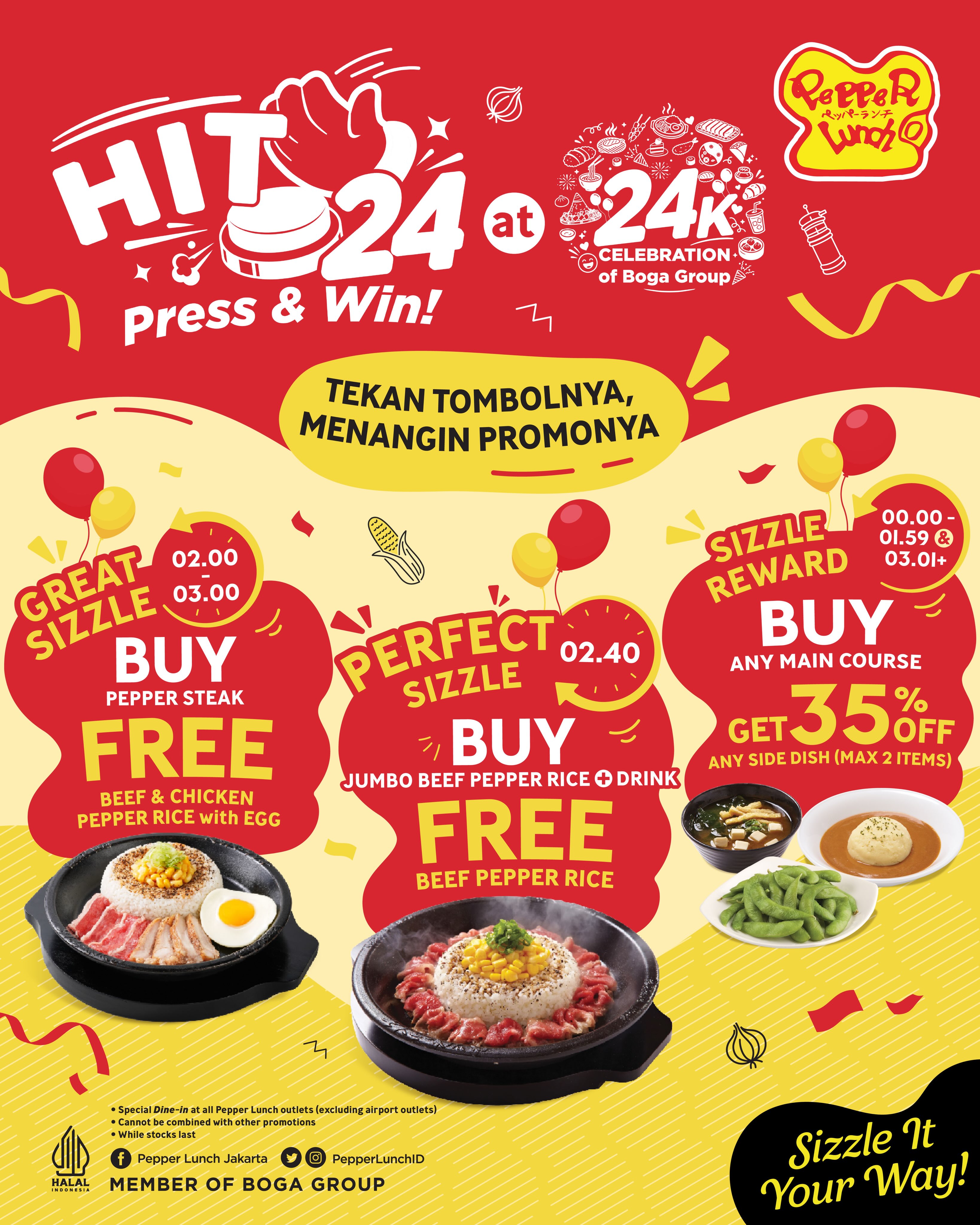 Main di BOGA Anniversary ke-24, Dapat Reward Makan di Seluruh Resto BOGA! - Image 2