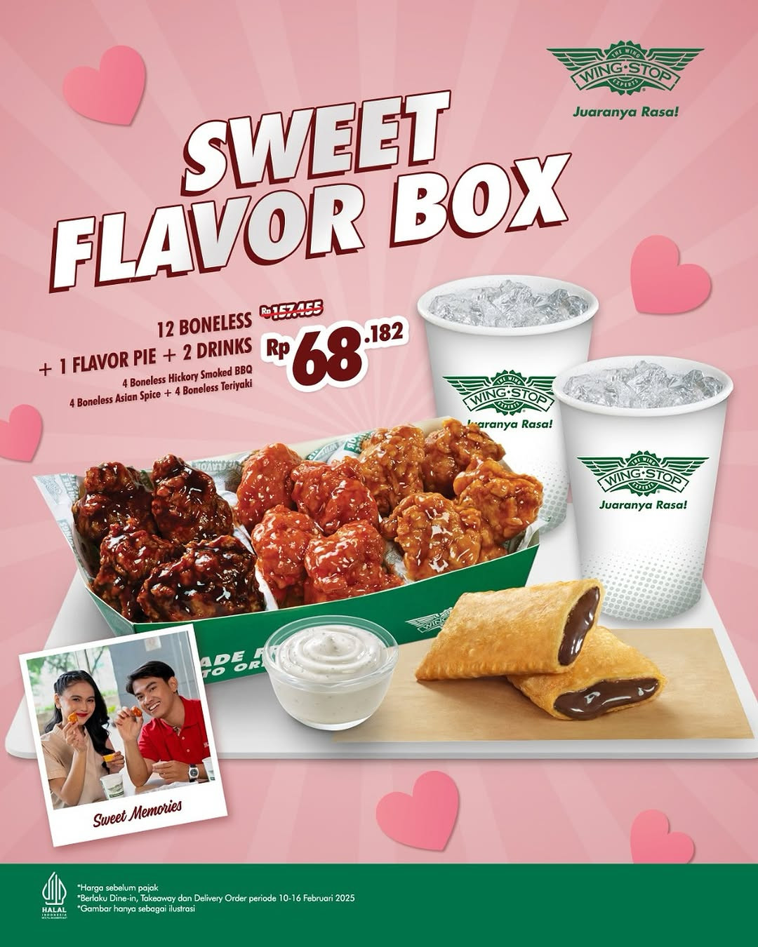 Promo Wingstop Sweet Flavor Box Rp 68 Ribuan