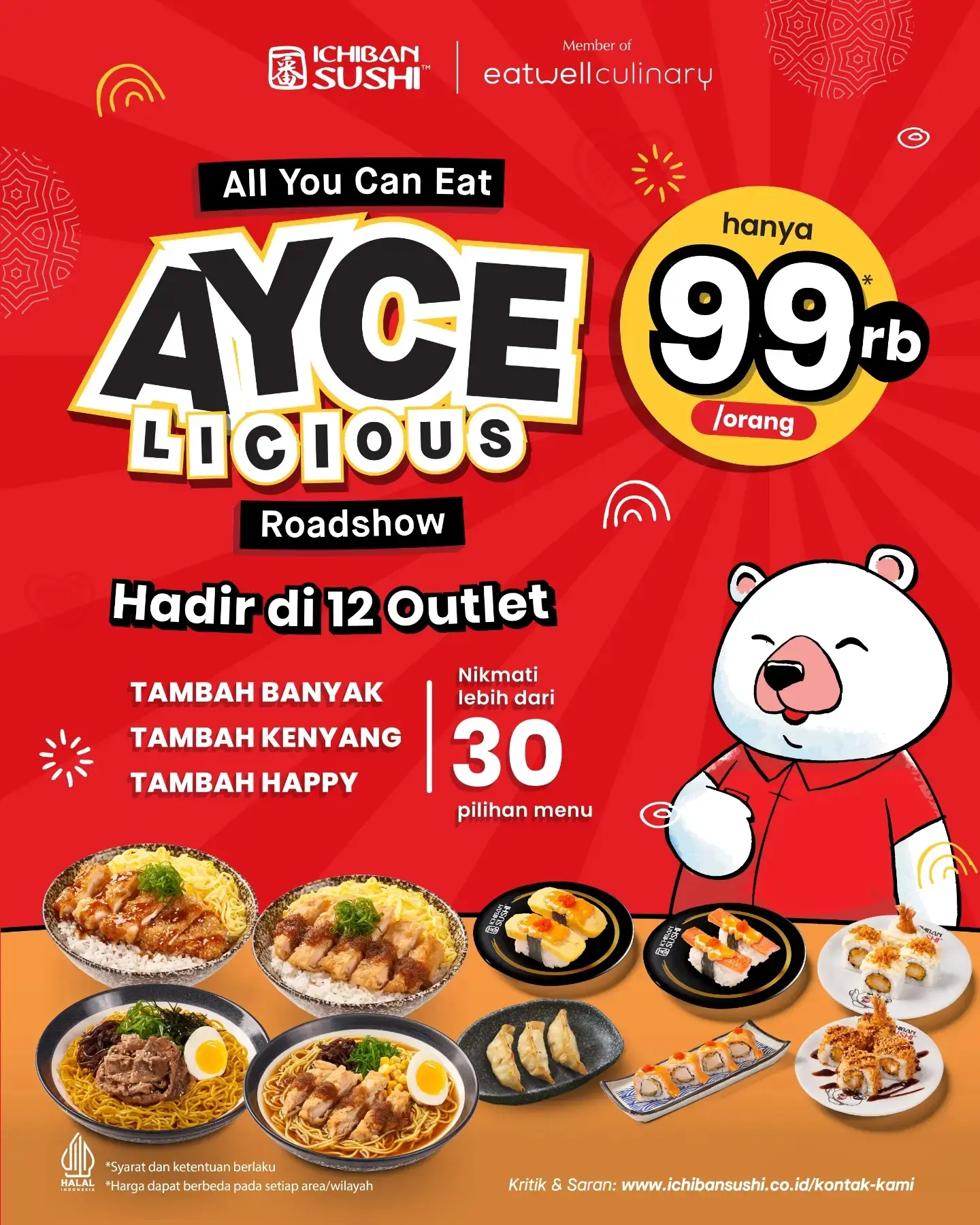 AYCElicious Ichiban Sushi Rp99 Ribu/orang Kembali Lagi! - Image 2