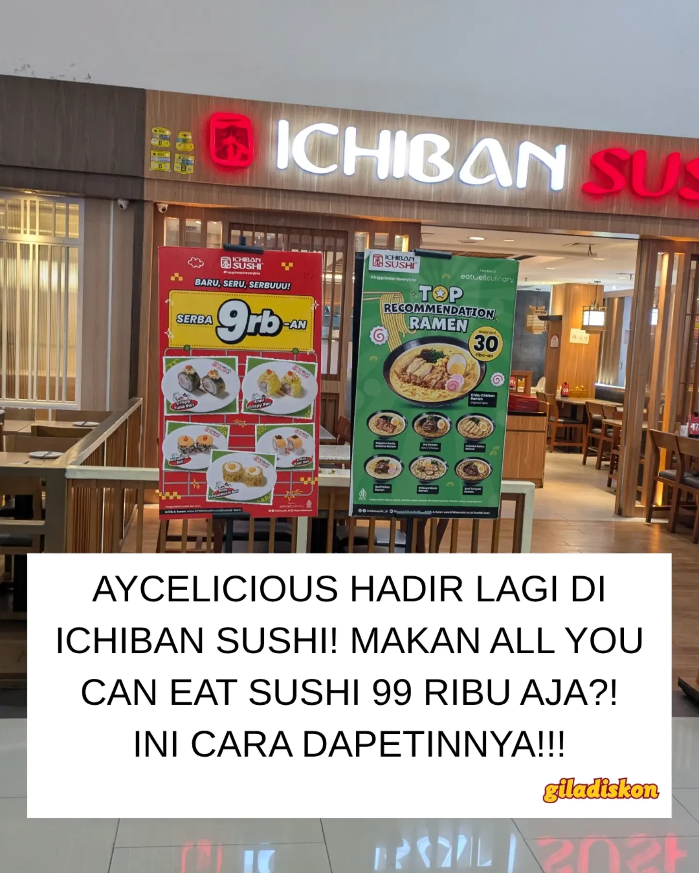 AYCElicious Ichiban Sushi Rp99 Ribu/orang Kembali Lagi! - Image 1