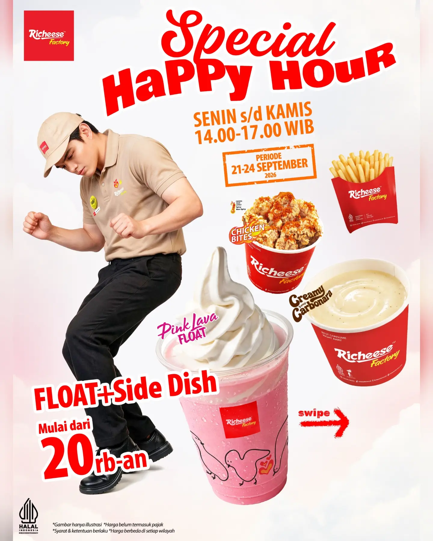 Happy Hour Richeese: Float + Side Dish Mulai 20 Ribuan! - Image 2