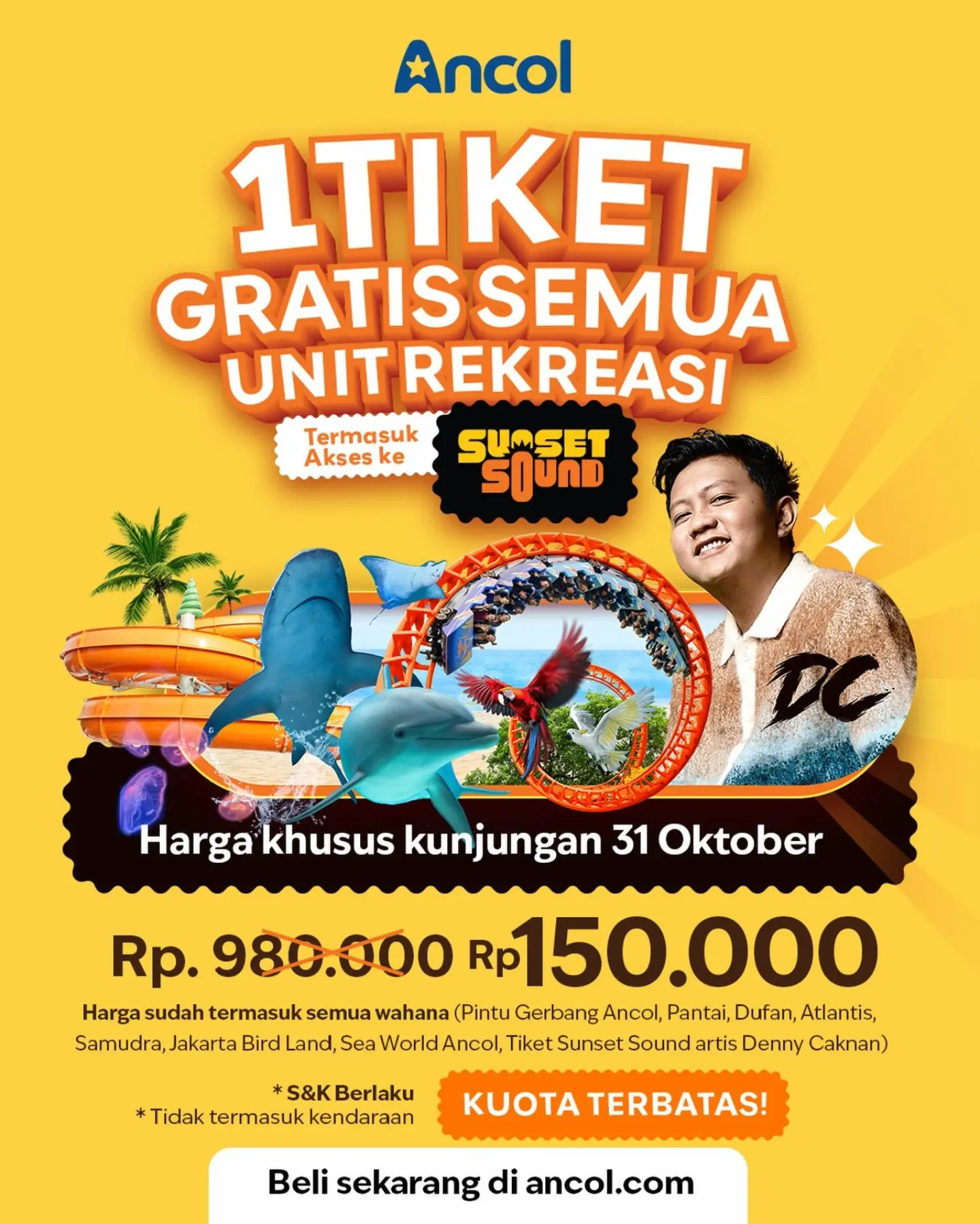 Tiket Rp150 Ribu Main Seharian di Semua Unit Ancol, 31 Okt 2026 - Image 2