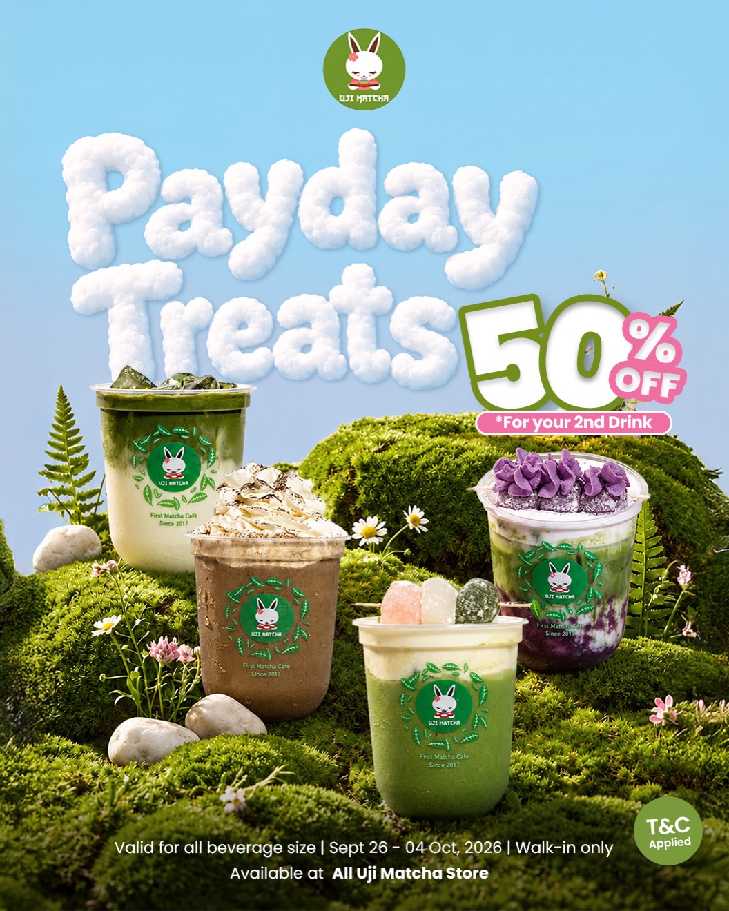 Payday Treats: Diskon 50% Minuman Kedua di Uji Matcha - Image 2