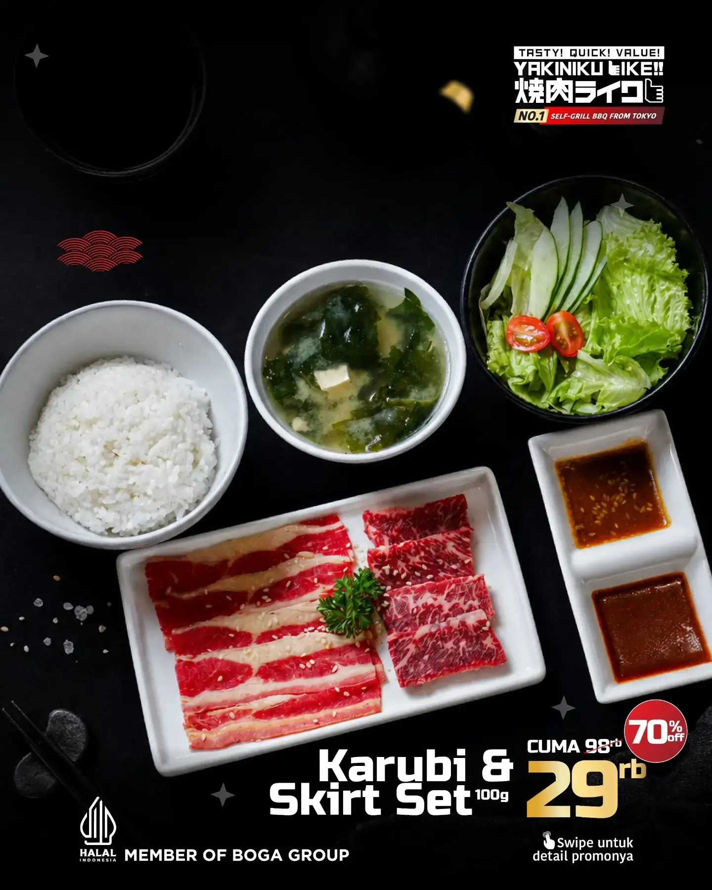 Niku Crazy Day: Karubi & Skirt Set Cuma Rp29 Ribu di Yakiniku Like - Image 2