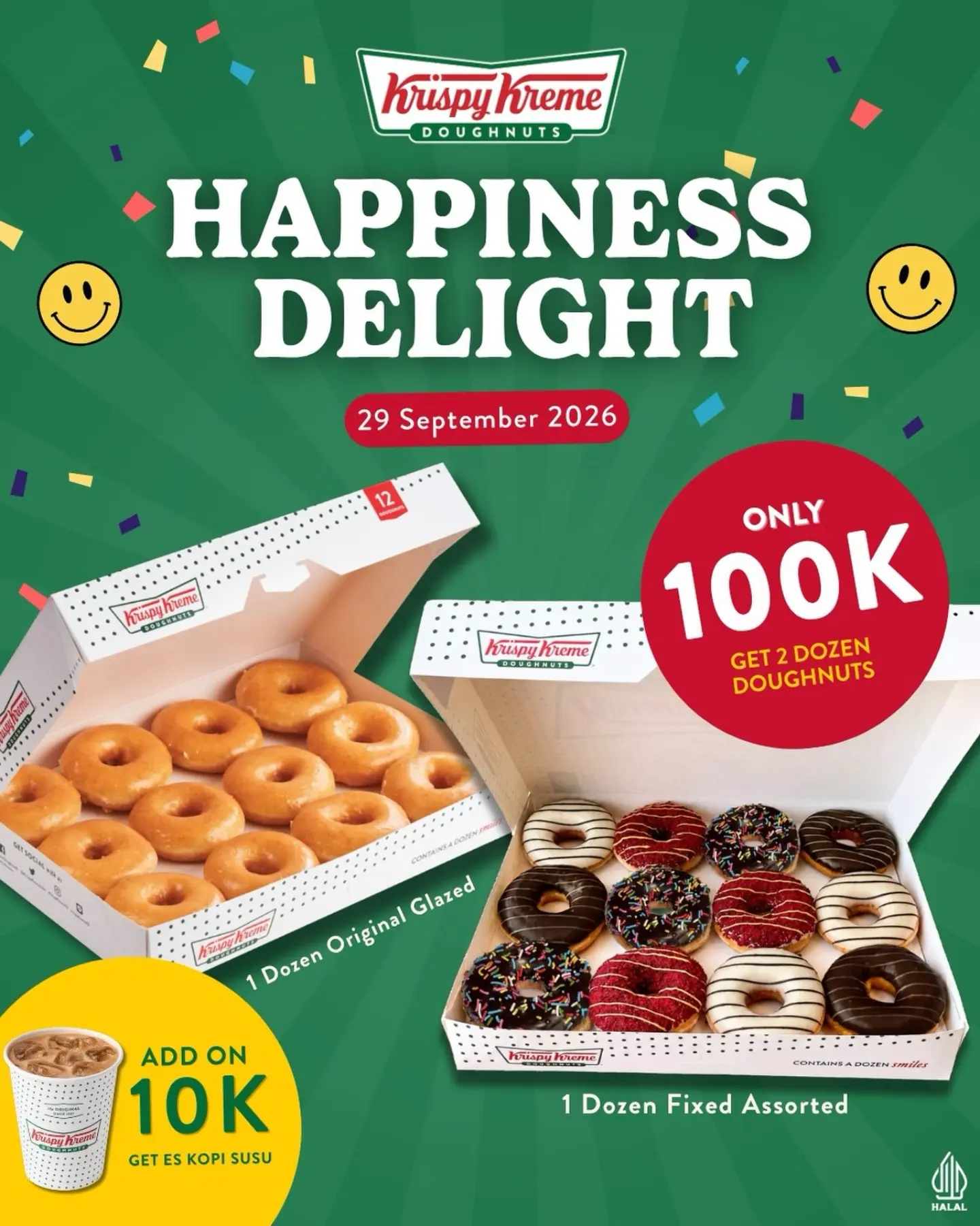 Promo Krispy Kreme 2 Lusin Doughnuts Rp100 Ribu, 29 September - Image 2