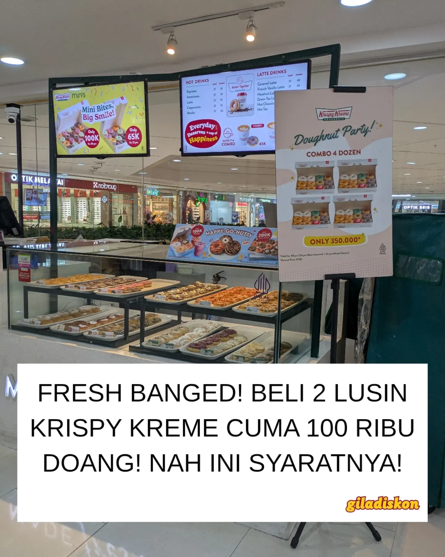Promo Krispy Kreme 2 Lusin Doughnuts Rp100 Ribu, 29 September - Image 1