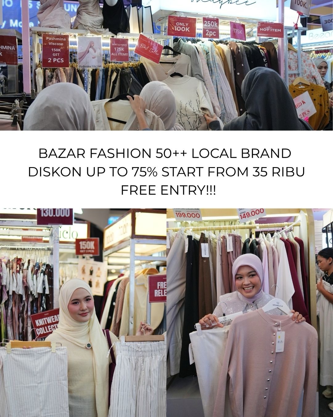 Diskon Hingga 70% Brand Lokal di Rendezvous Modest Market AEON JGC 29 Sep-4 Okt - Image 1