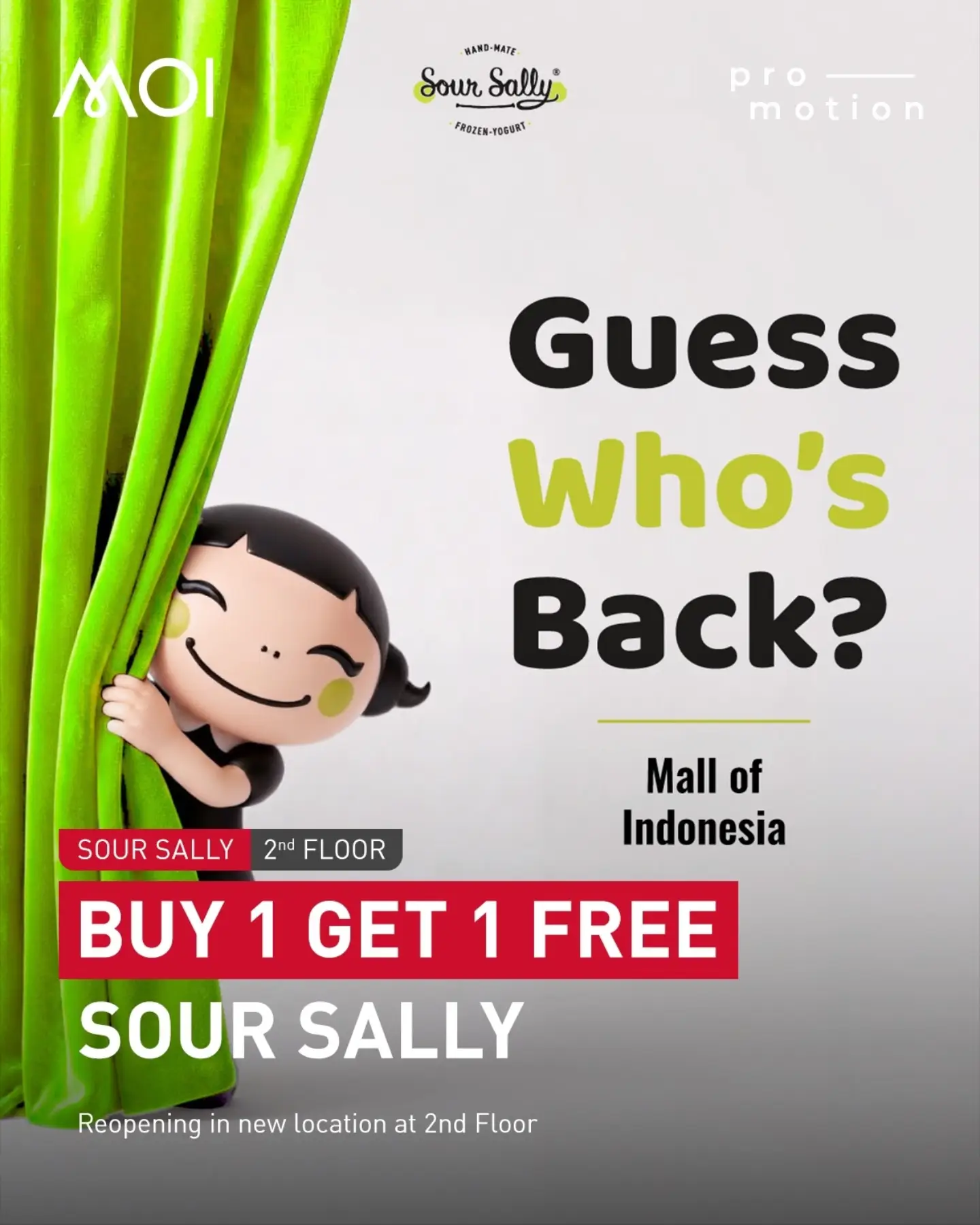Sour Sally: Buy 1 Large Cup, Get 1 Regular FREE (6–7 PM Flash Hour) - Image 1