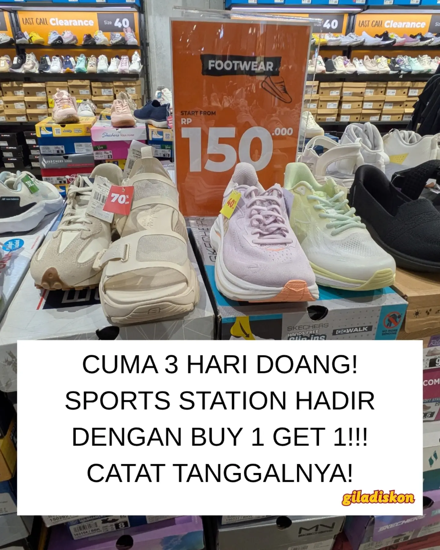 Beli 1 Gratis 1 di Sports Station, 2–4 Oktober - Image 1