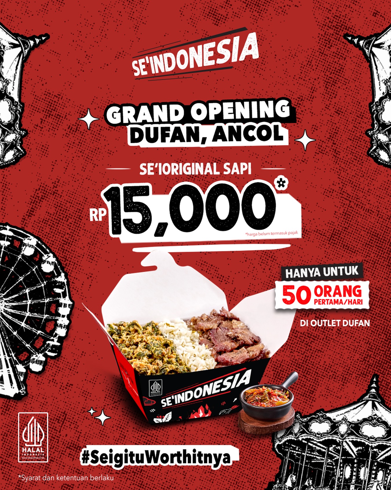 Promo Grand Opening: Se'i Sapi Rp15.000 untuk 50 Orang Pertama di DUFAN - Image 1