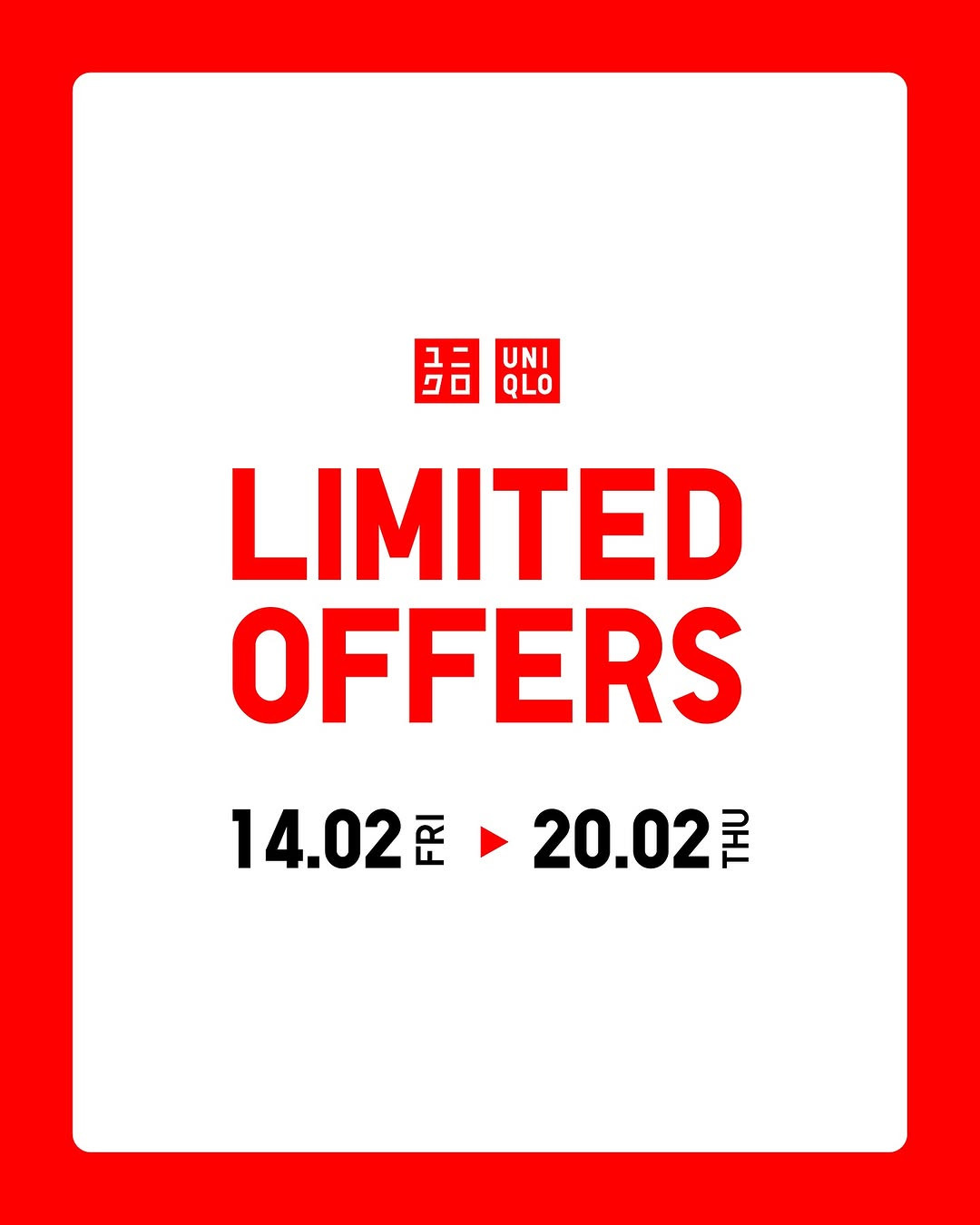 Promo Uniqlo Limited Offers Periode 14 - 20 Februari 2025 - Image 1