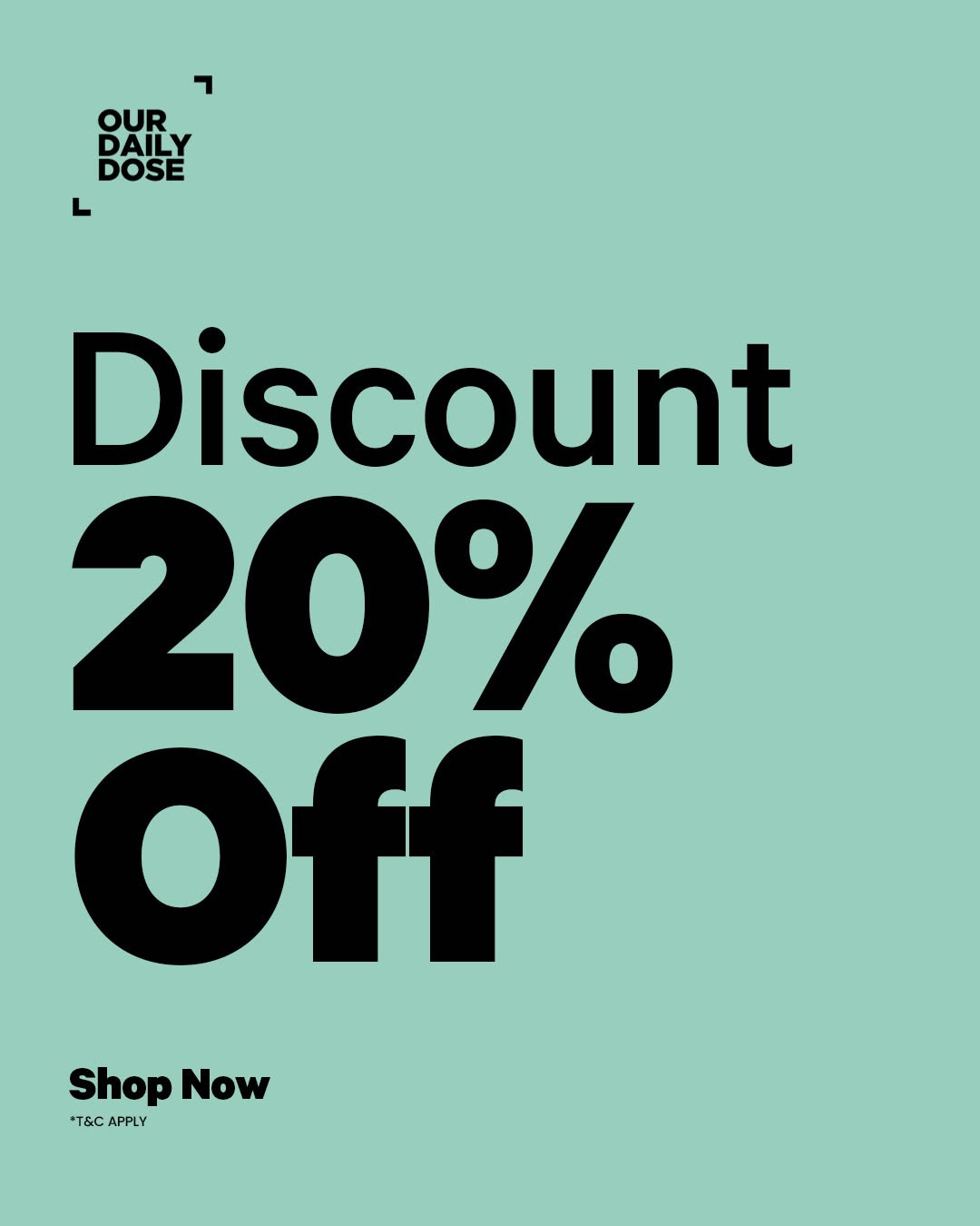 Promo Our Daily Dose Diskon 20% - Image 1