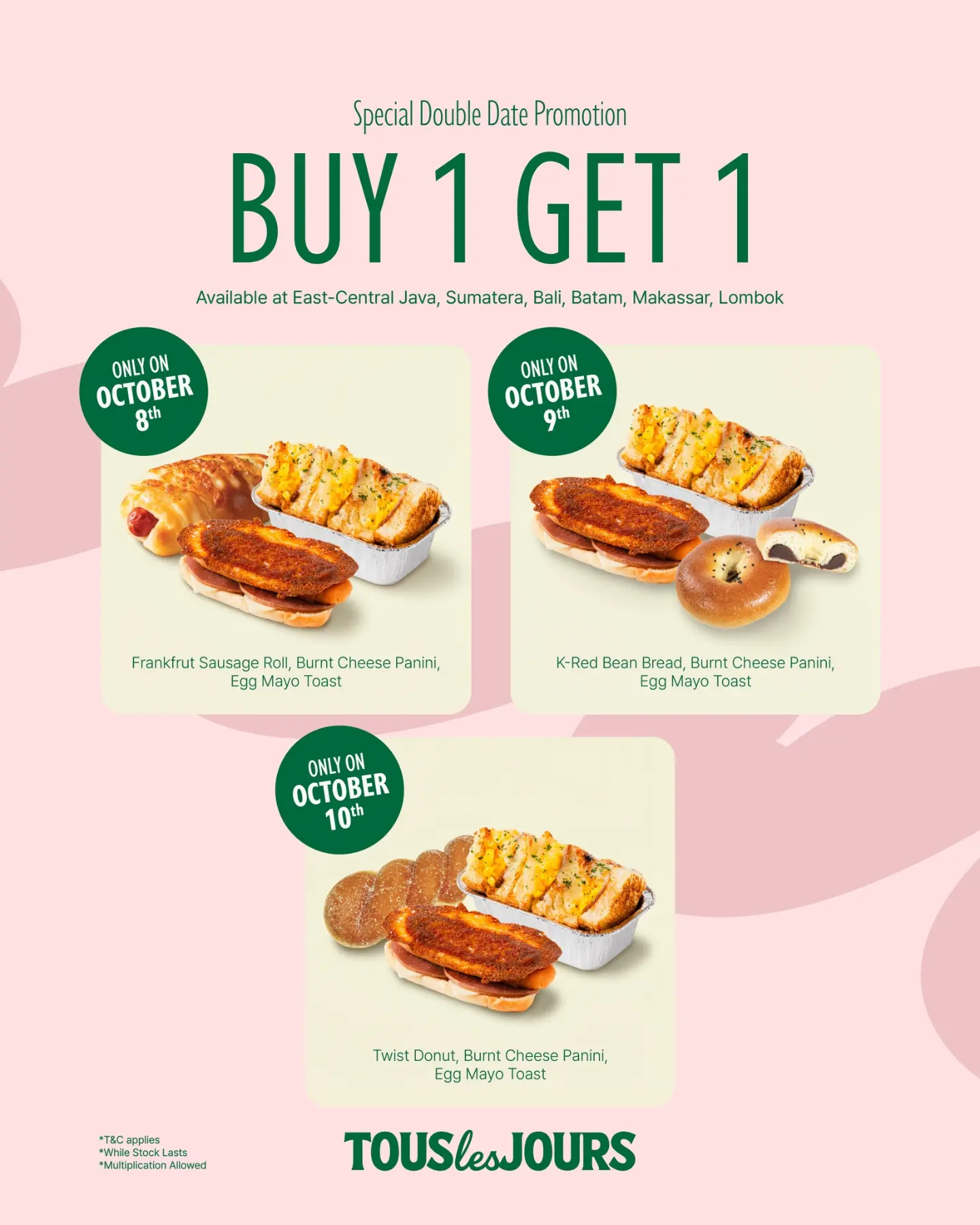 TLJ IG Followers: Buy 1 Get 1 at Tous Les Jours, 8–10 Oct 2026 - Image 2