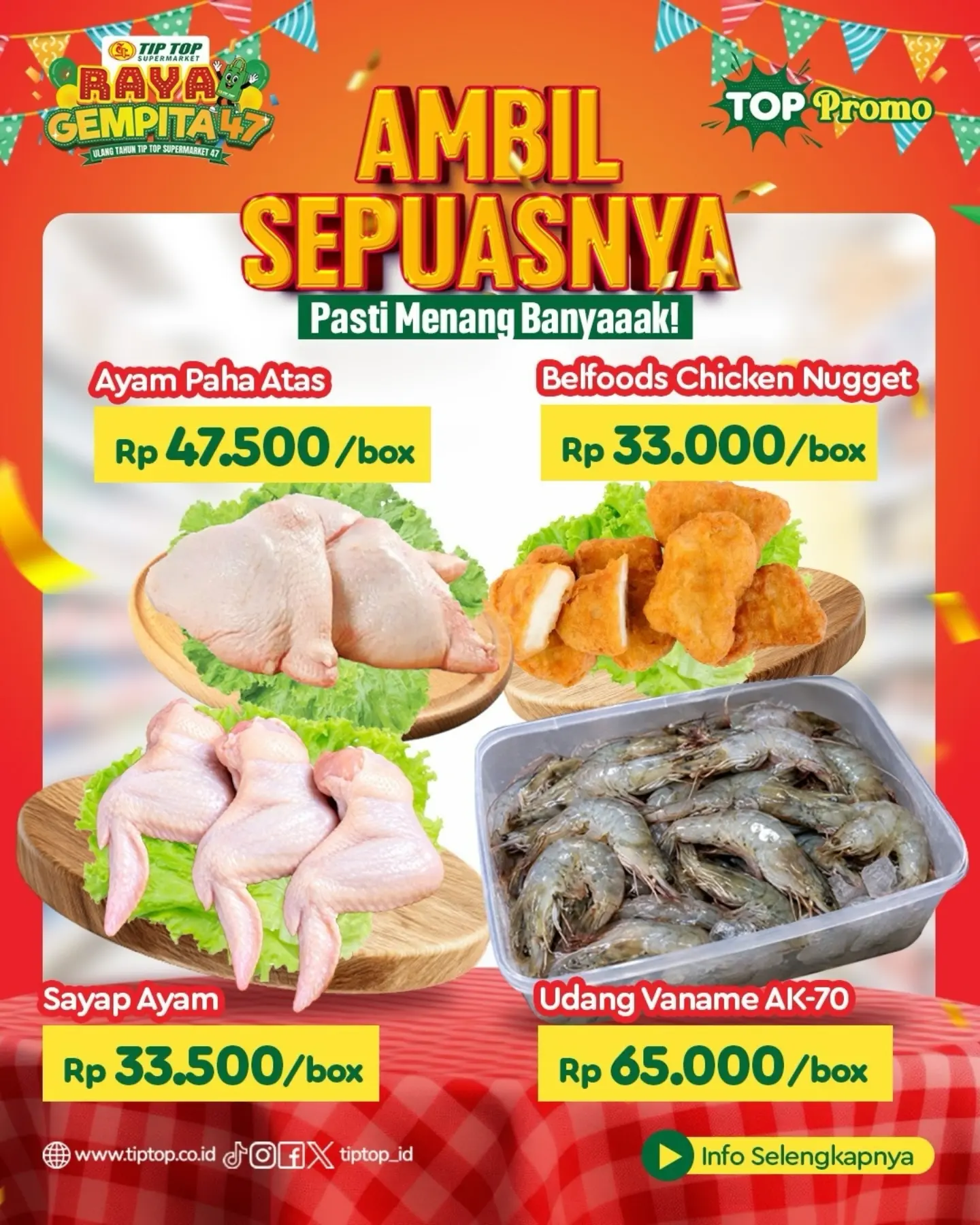 Promo Ambil Sepuasnya Raya Gempita 47 di TIP TOP 9-11 Okt 2026 - Image 2