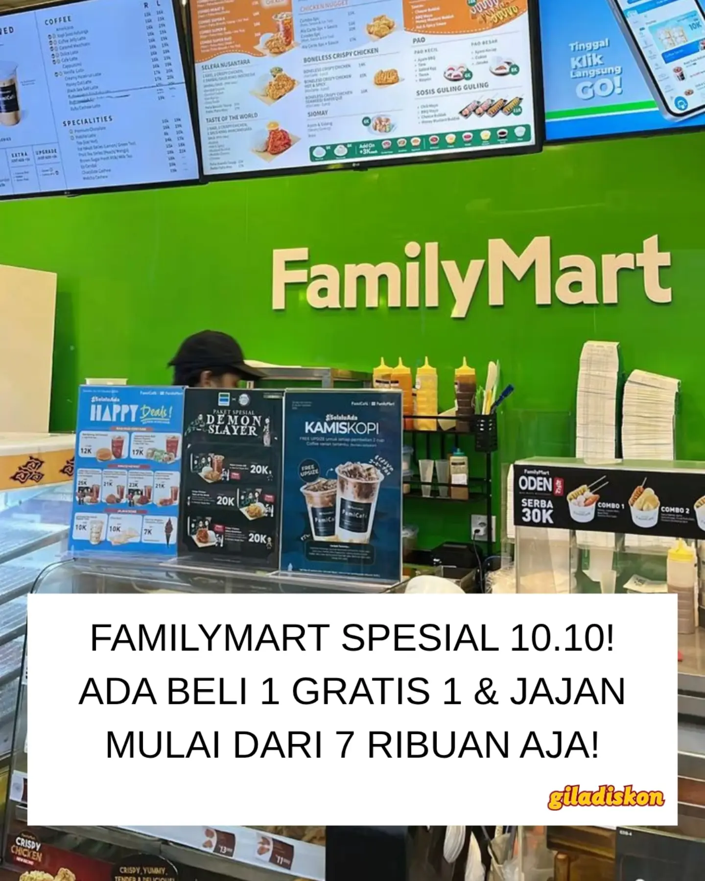 Serbu Flash Sale 10.10 FamilyMart 09-11 Okt: Jajanan Rp5.000 & FamiCafé - Image 1