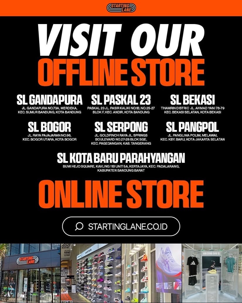 Buruan, Starting Lane Buy 1 Get 1 Free Sepatu Lari + Diskon 20% (9–11 Okt 2026) - Image 10