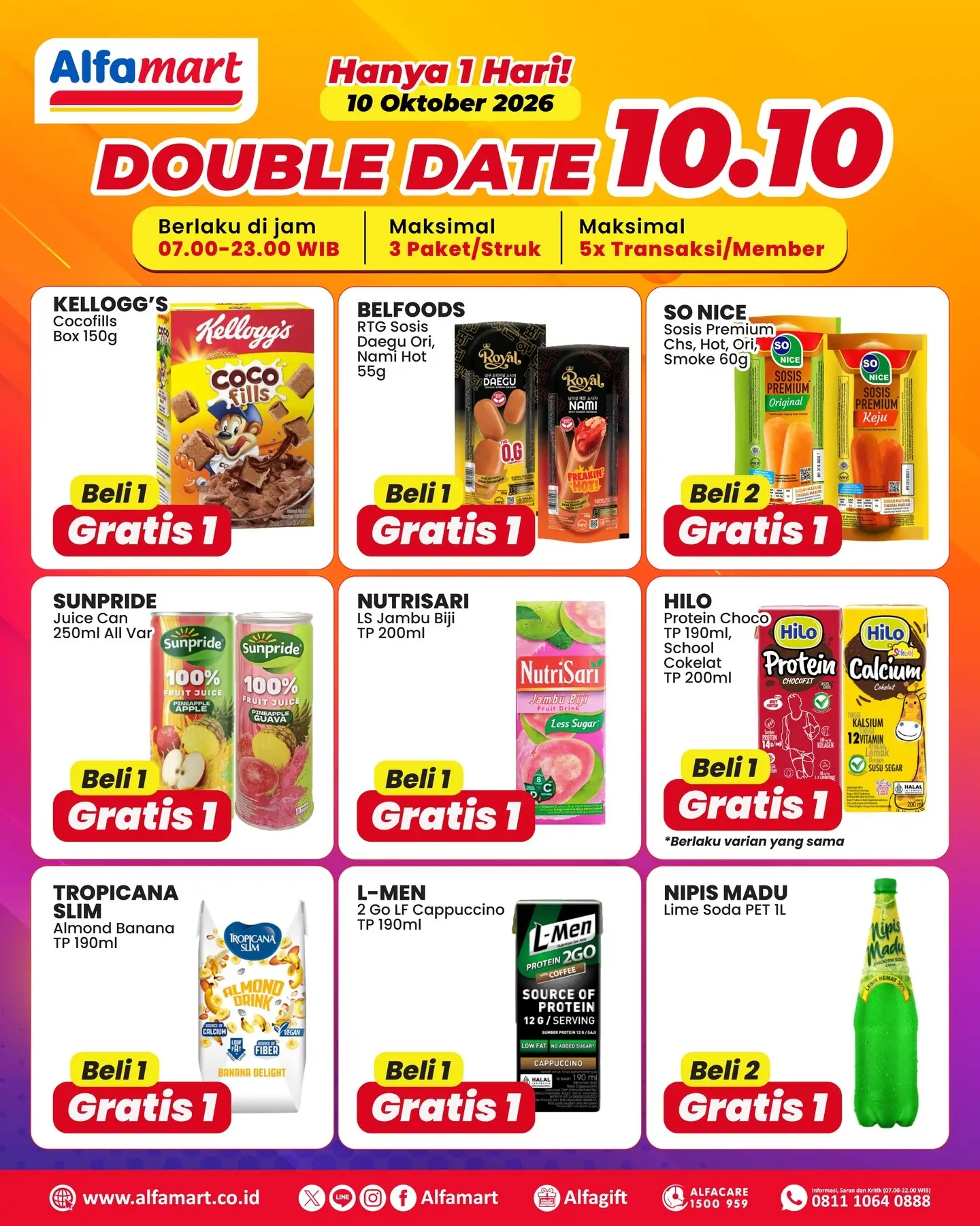 Double Date 10.10 Alfamart: Beli 1 Bonus, Beli 2 Bonus Lagi! - Image 4