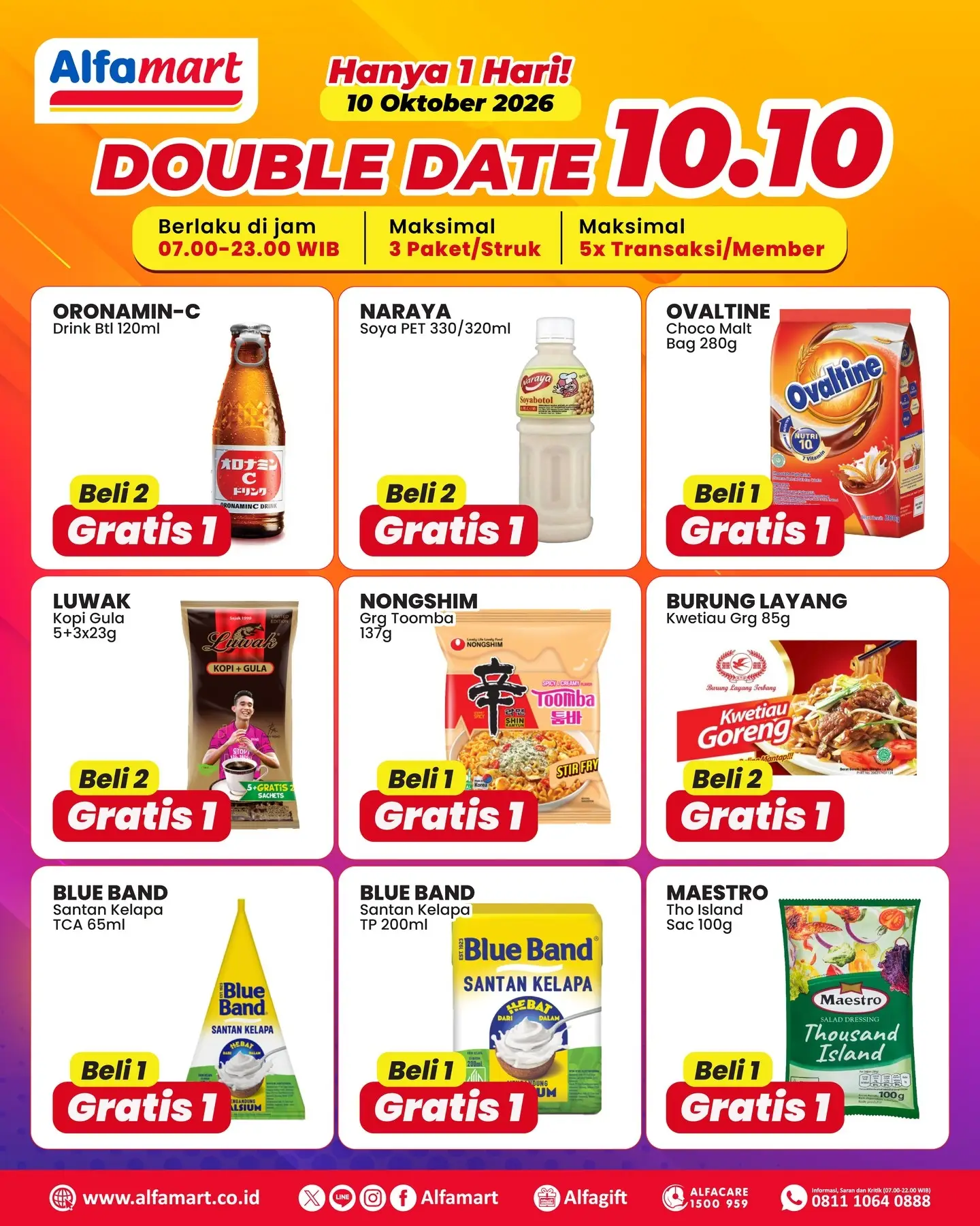 Double Date 10.10 Alfamart: Beli 1 Bonus, Beli 2 Bonus Lagi! - Image 3