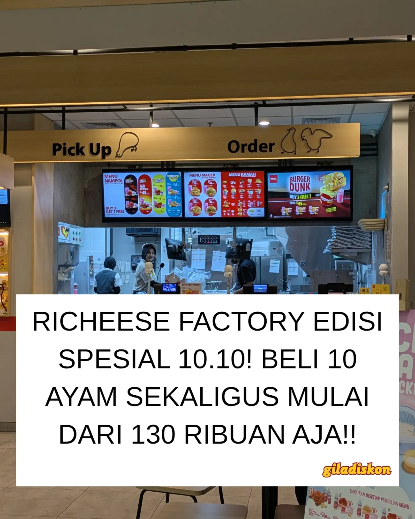 Diskon Festival 10.10: Makan 10 Ayam Mulai 13 Ribuan di Richeese Factory - Image 1