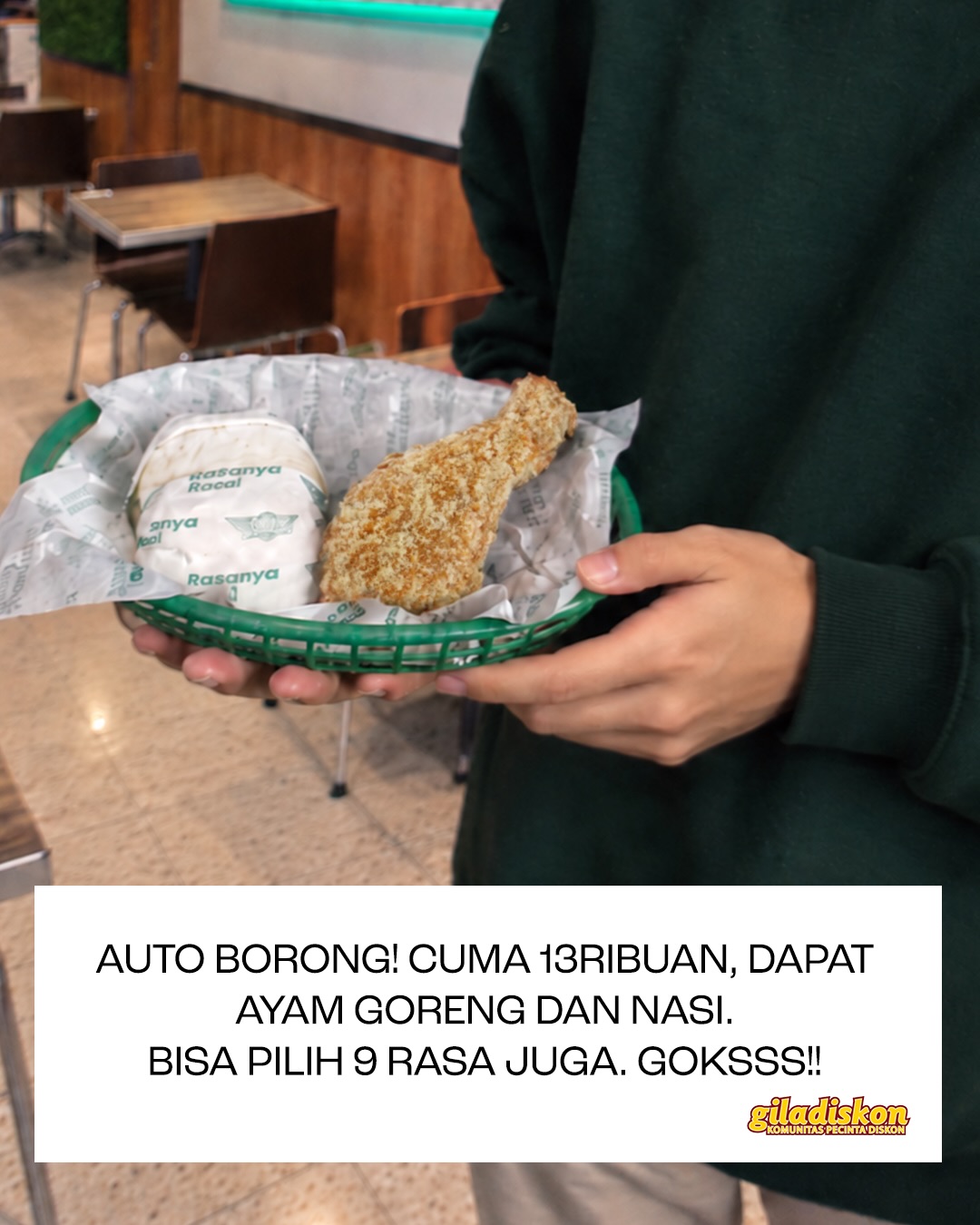 Wingstop 1 Chicken + 1 Rice Rp13.636, Auto Borong 15–16 Oktober! - Image 1