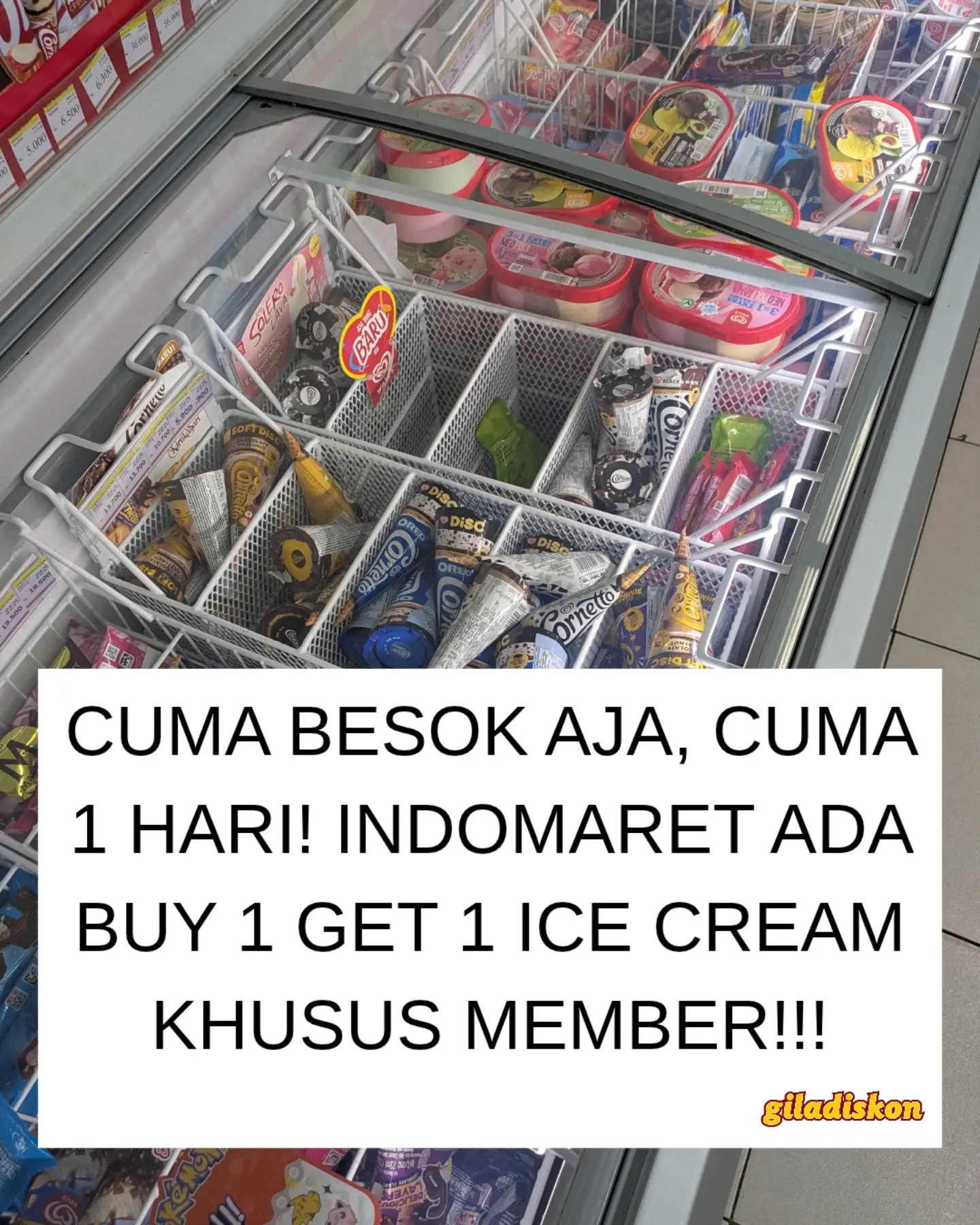 Cuma Besok! Serbu Promo Es Krim Indomaret Beli 2 Gratis 1 & Beli 1 Gratis 1