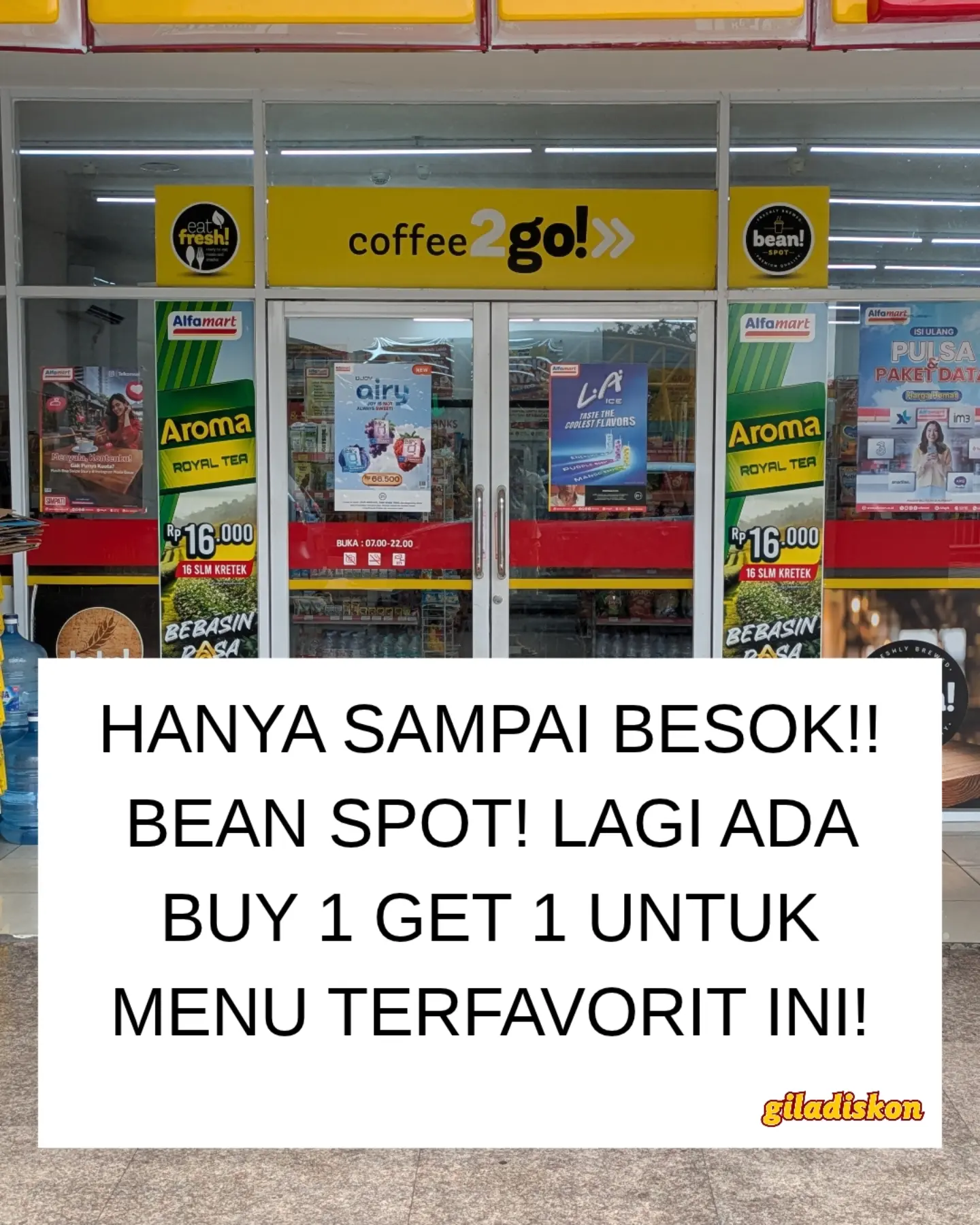 Ultah Alfamart ke-27: Buy 1 Get 1 di Beanspot s.d. 20 Okt