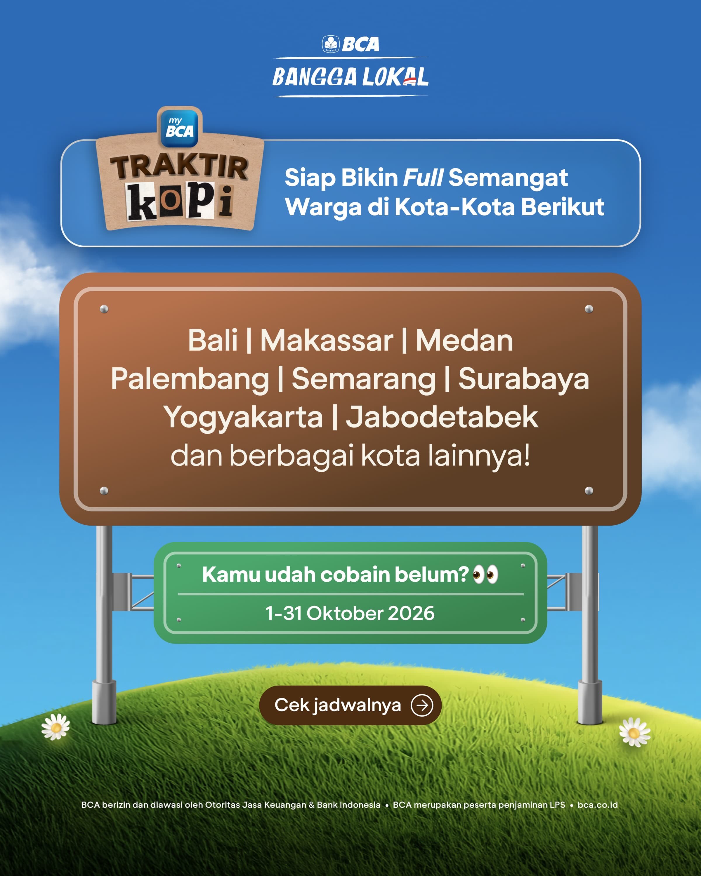 Diskon 50% Kopi Lokal di 7+ Kota via myBCA Traktir Kopi