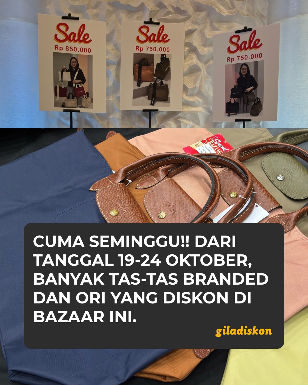Bag'us Mega Bazaar: Diskon Tas & Fashion di Lotte Avenue