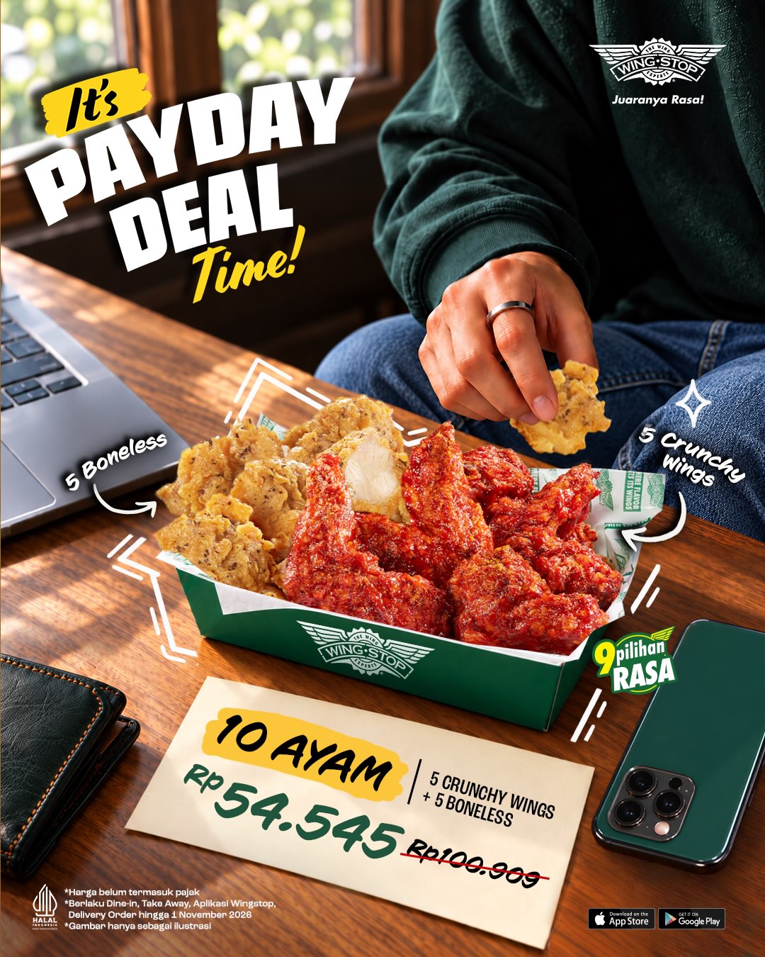 Wingstop Payday Deal: 10 Ayam Cuma Rp54.545! - Image 2