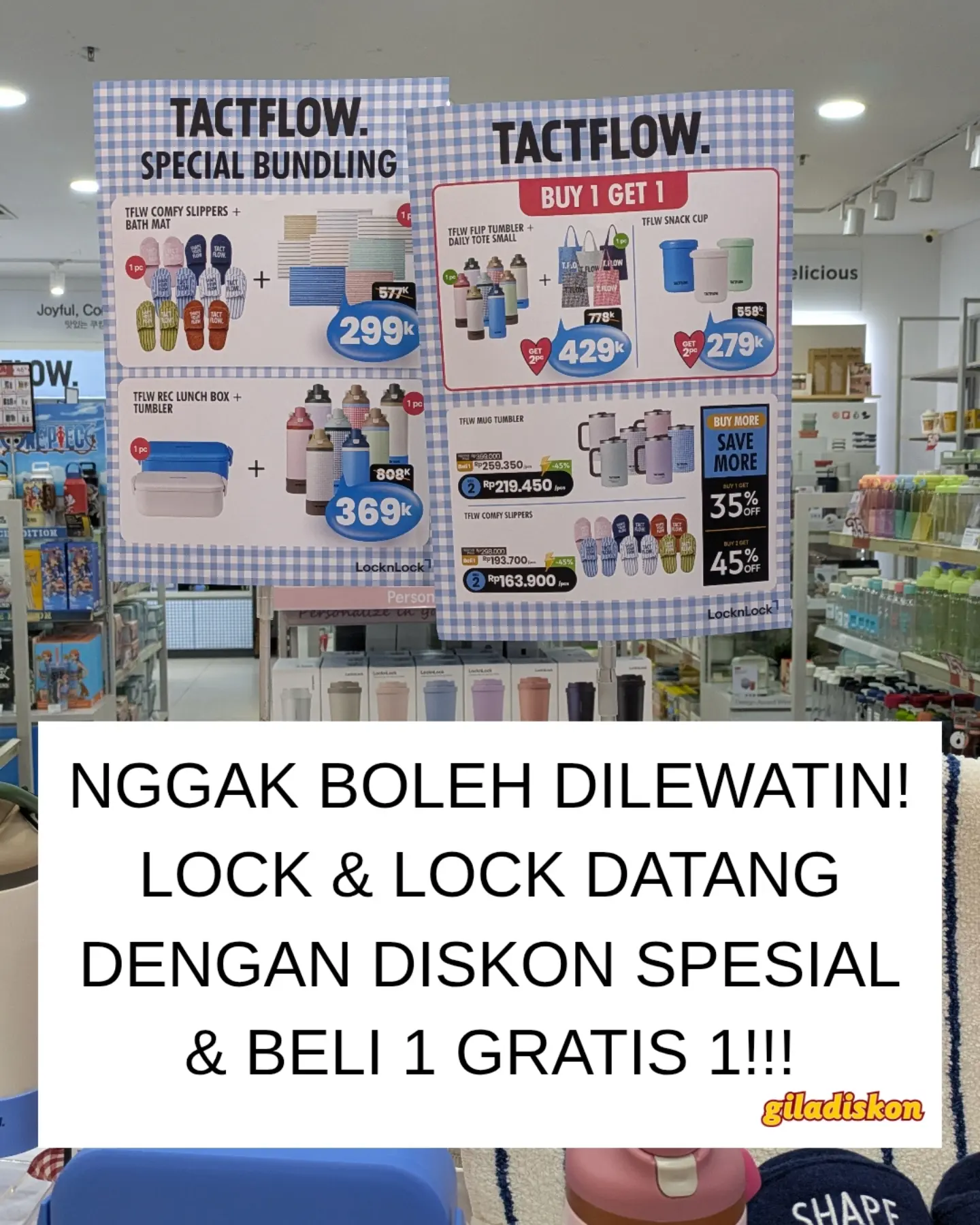 Diskon hingga 70% & Beli 1 Gratis 1 LocknLock s/d 1 Nov