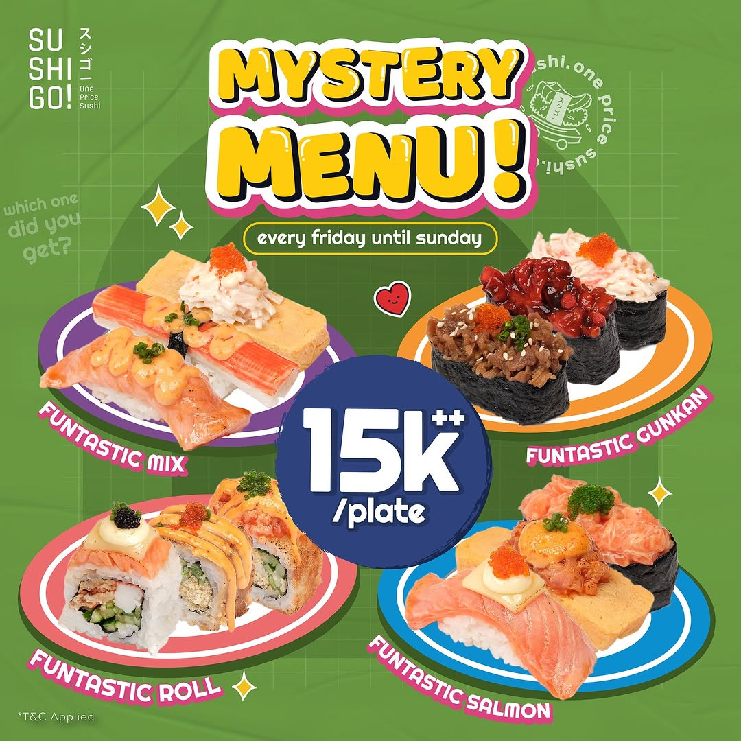 Promo Sushi Go Mystery Menu Rp 15K/Plate - Image 1