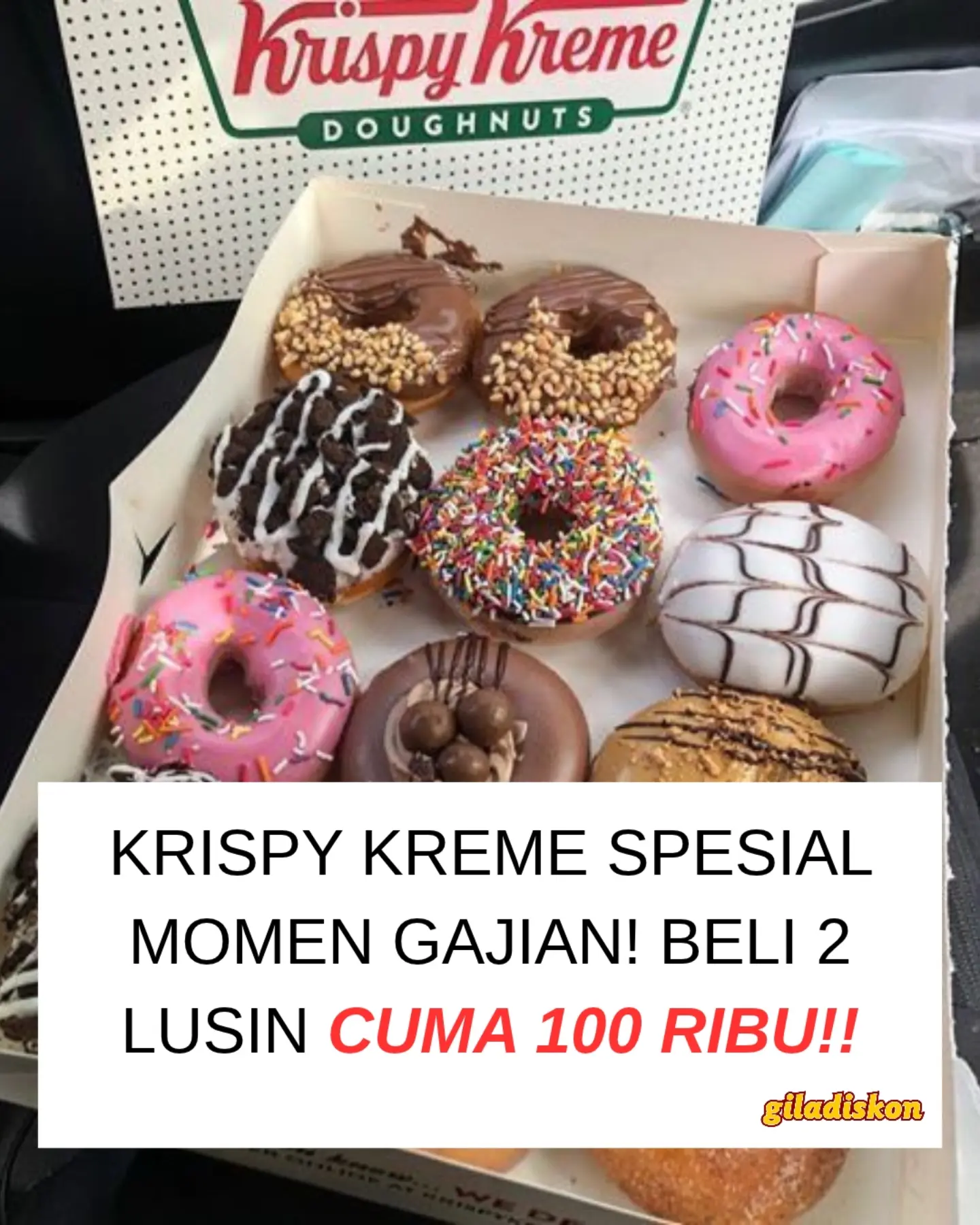 Krispy Kreme: Beli 1 Lusin Fixed Assorted, Gratis 1 Lusin Original Glazed