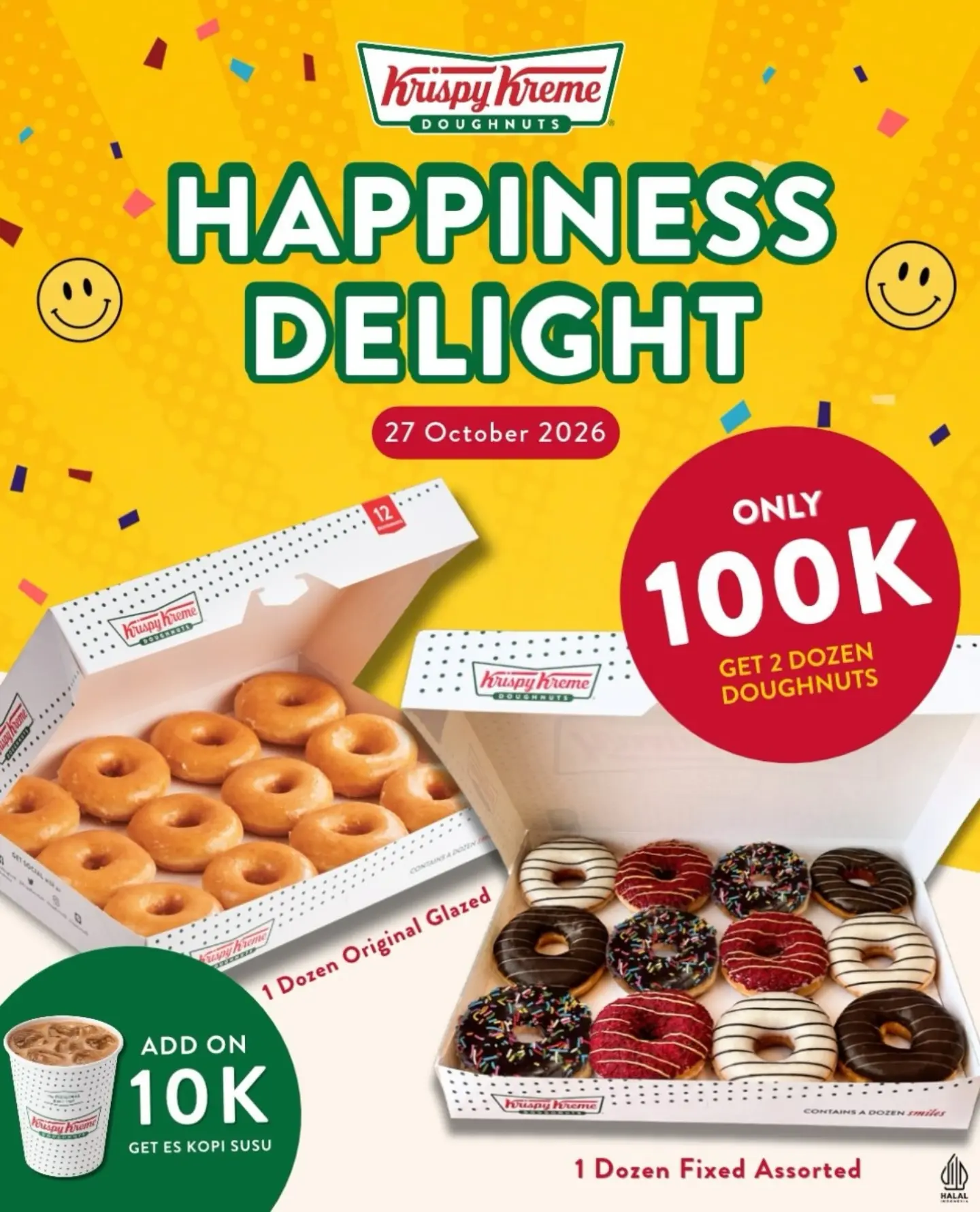 Krispy Kreme: Beli 1 Lusin Fixed Assorted, Gratis 1 Lusin Original Glazed - Image 2