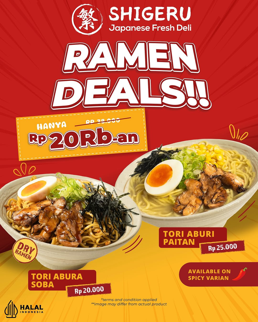 Promo Shigeru Ramen Deals Hanya Rp 20 Ribuan - Image 1