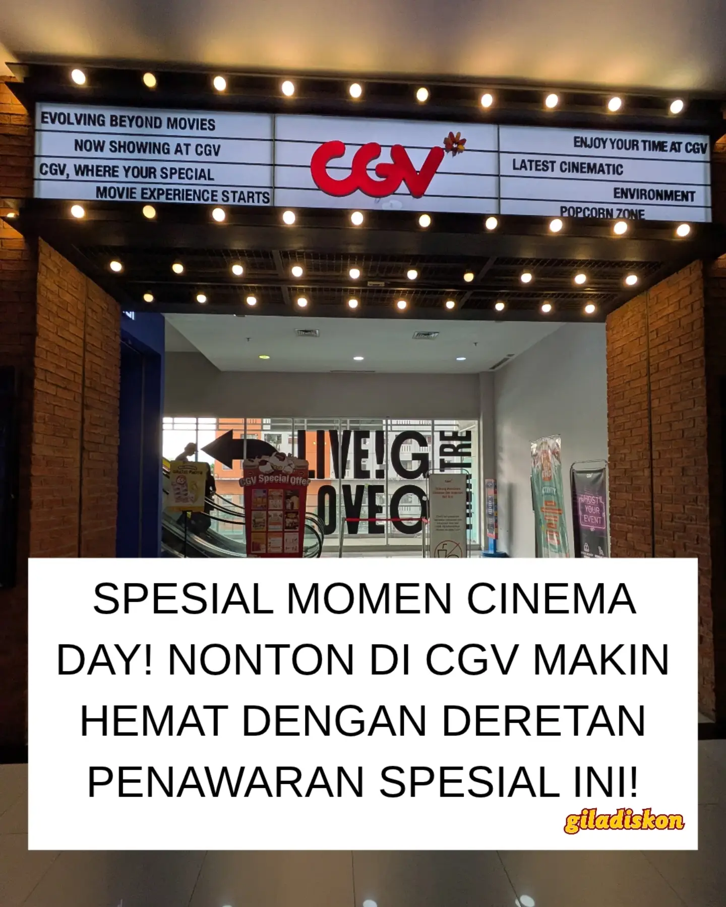 CGV Cinema Day 27 Oktober: Nonton Special Auditorium Lebih Hemat