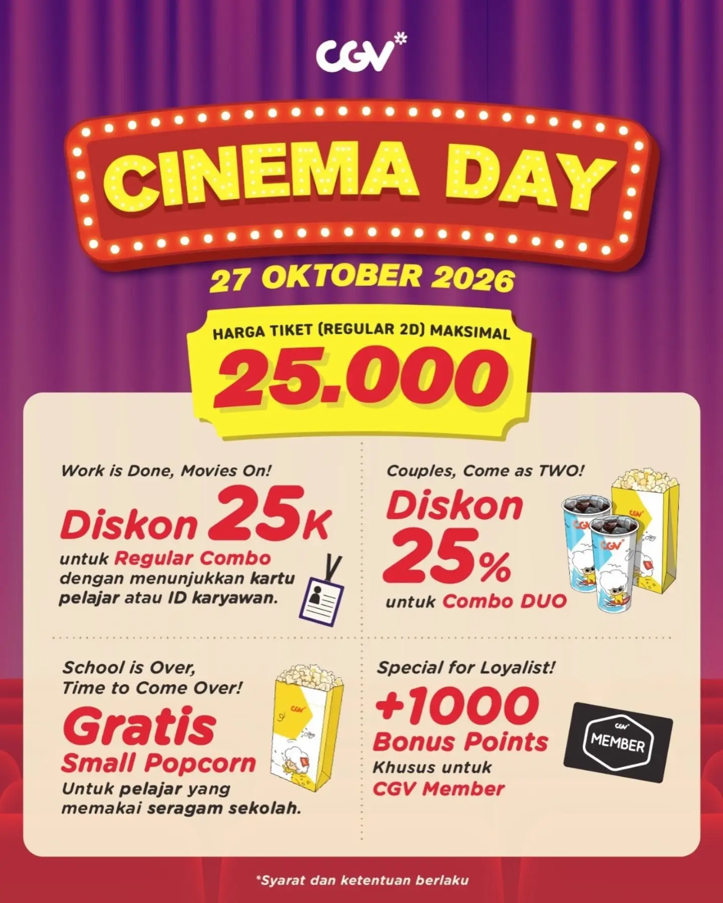 CGV Cinema Day 27 Oktober: Nonton Special Auditorium Lebih Hemat - Image 3