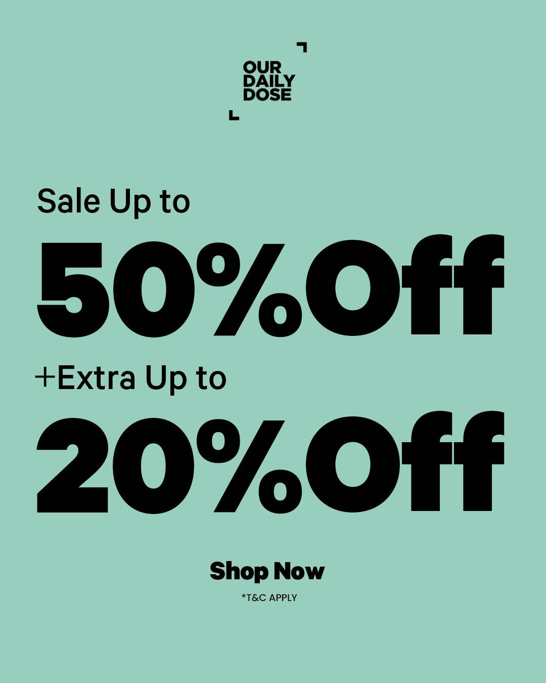 Promo Our Daily Dose Diskon 50% + 20% - Image 1