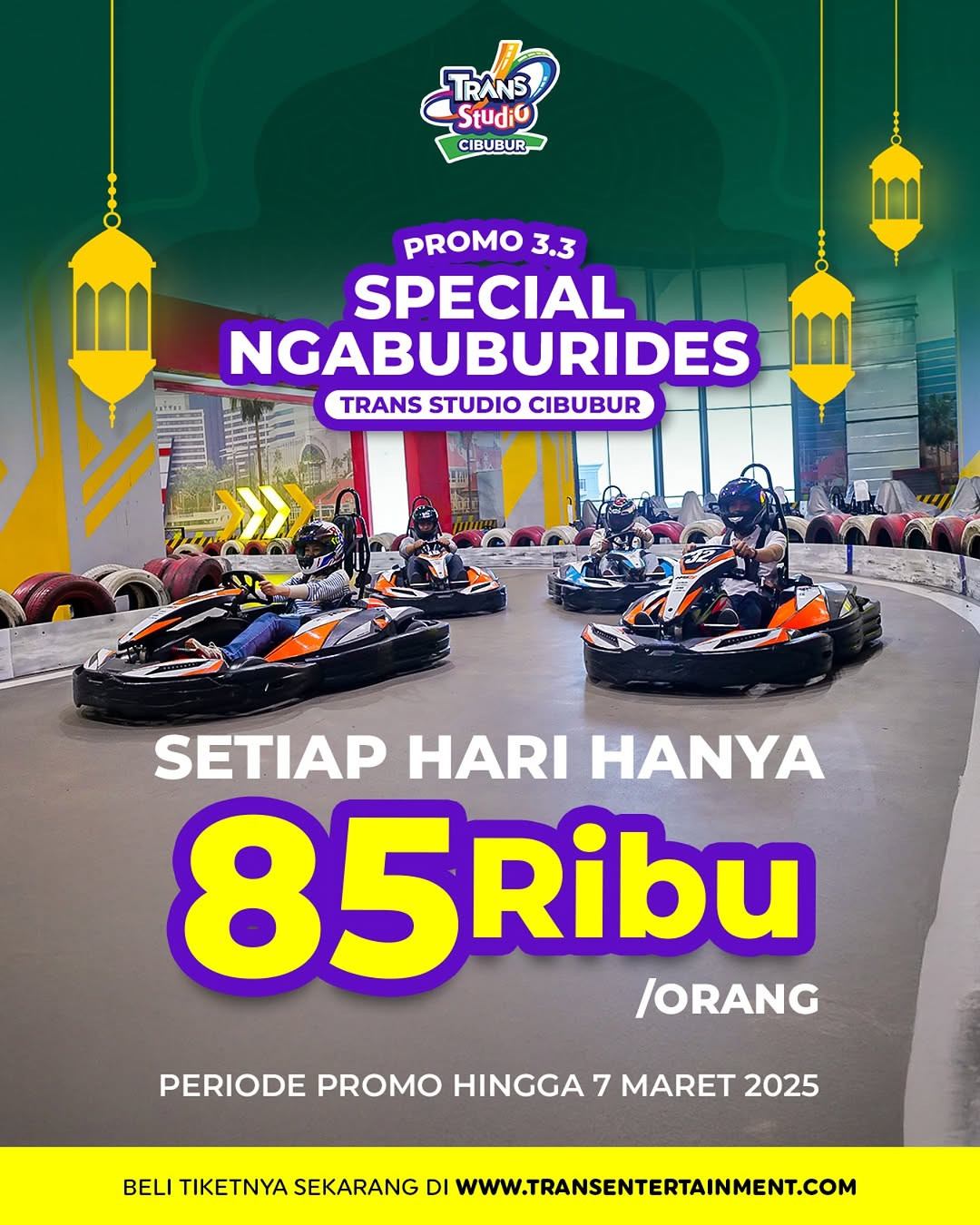 Promo Trans Studio Cibubur Spesial 3.3 Setiap Hari Hanya Rp 85k/Orang - Image 2