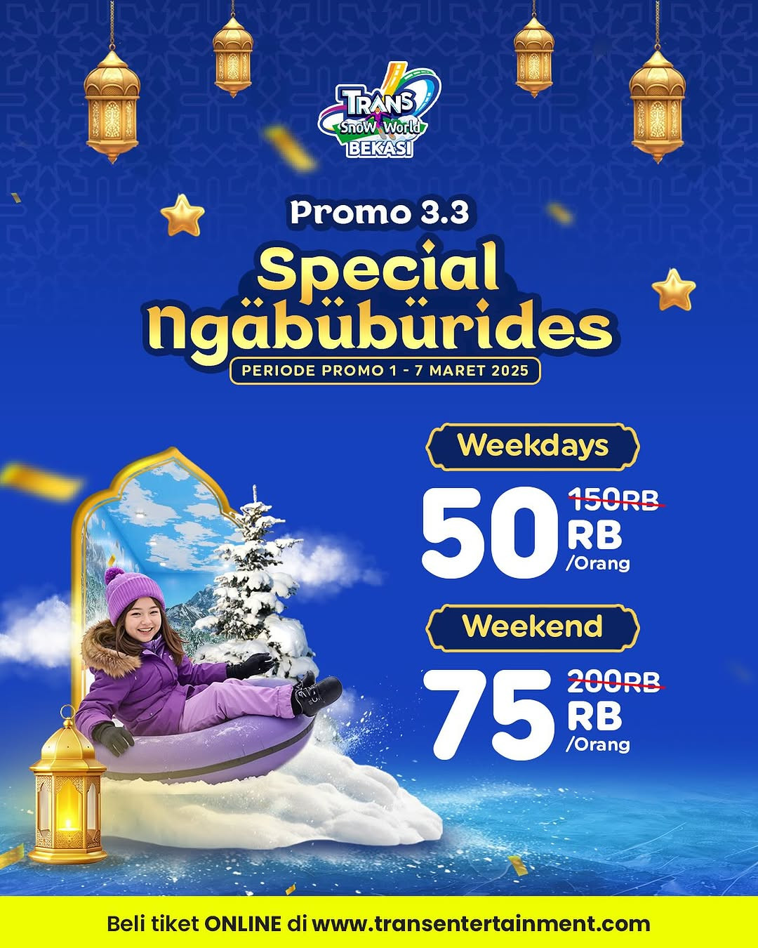 Promo Trans Snow Bekasi 3.3 Mulai Dari Rp50k/Orang - Image 1