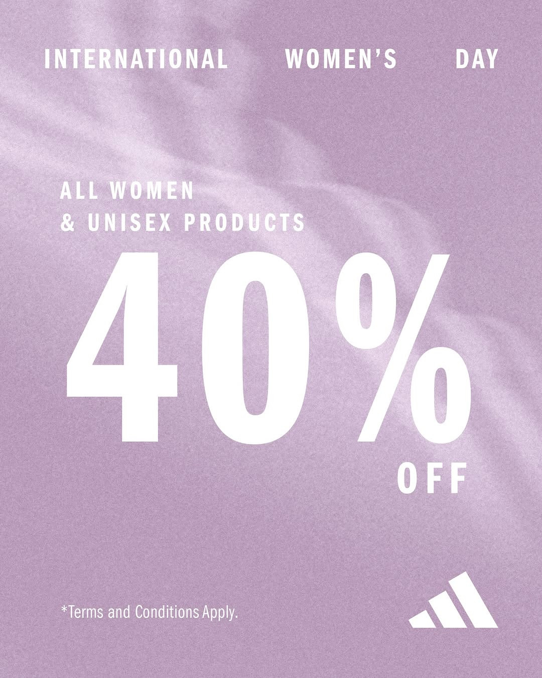 Promo Adidas International Women's Day Diskon 40%