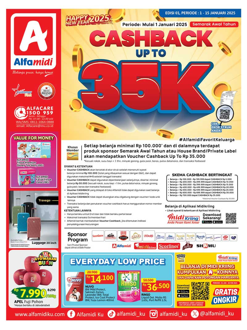 Promo Katalog Alfamidi Periode 1 - 15 Januari 2025 - Image 1