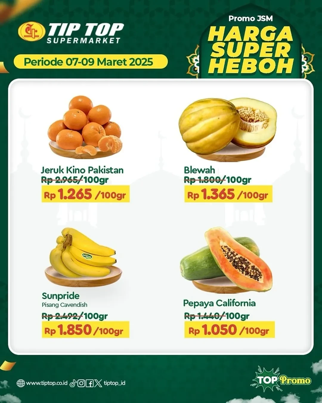 Promo Tip Top JSM Harga Super Heboh Periode 7 - 9 Maret 2025 - Image 1