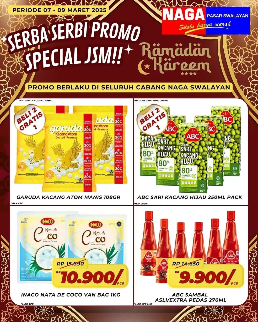 Promo Naga Swalayan JSM Periode 7 - 9 Maret 2025 - Image 1