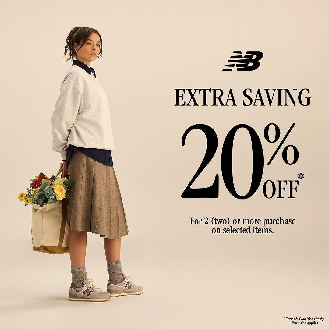 Promo New Balance Extra Saving Diskon 20% Untuk Pembelian Minimal 2 Items - Image 2