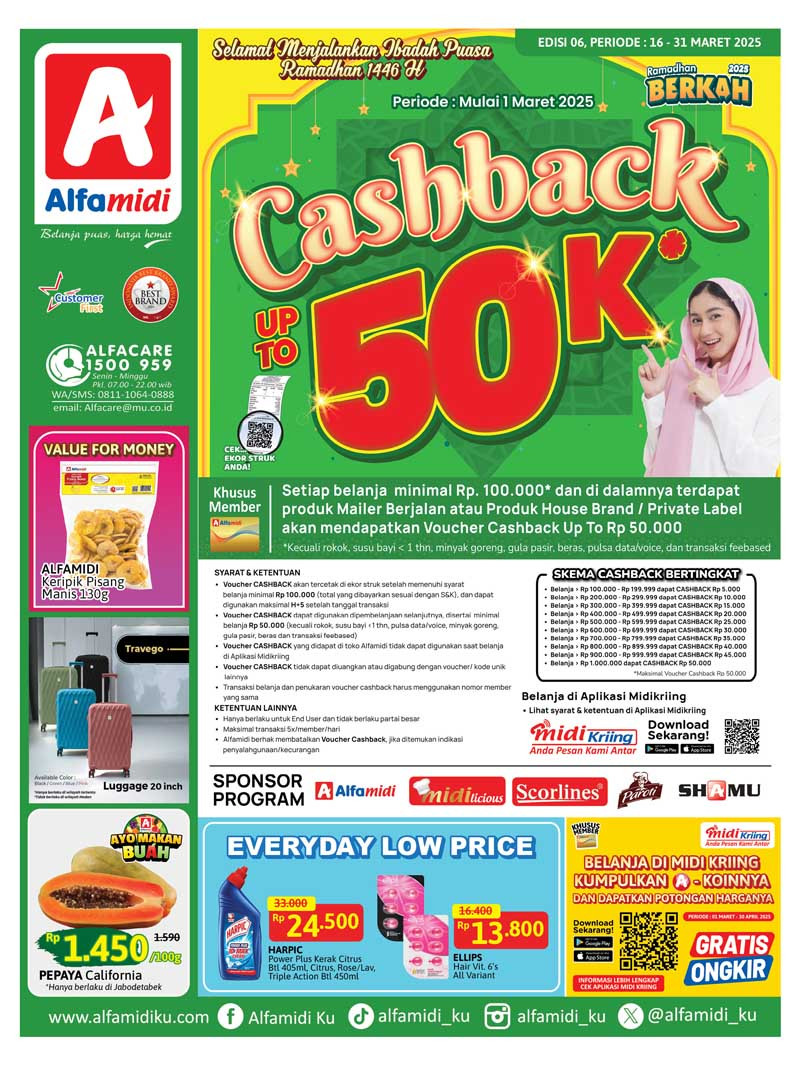 Katalog Promo Alfamidi Periode 16 - 31 Maret 2025 - Image 1